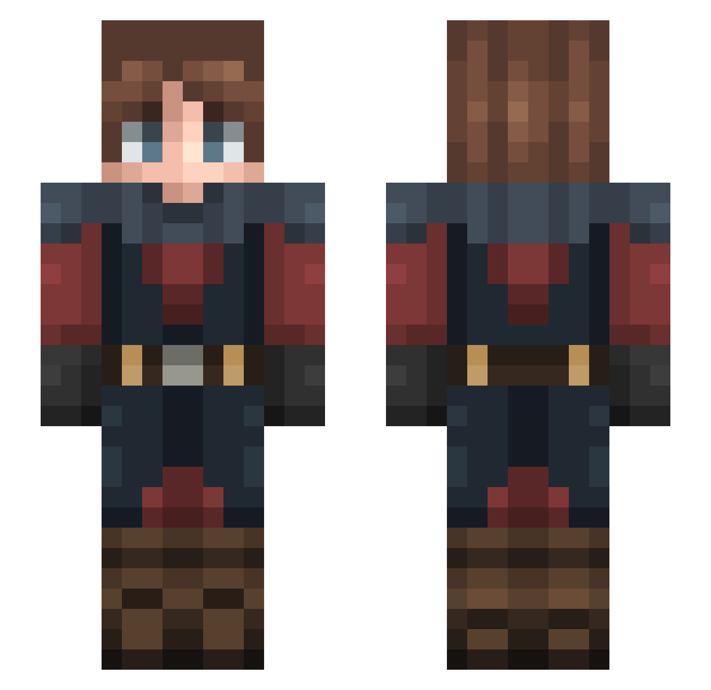 FacundoMattos Minecraft skin, front and back view