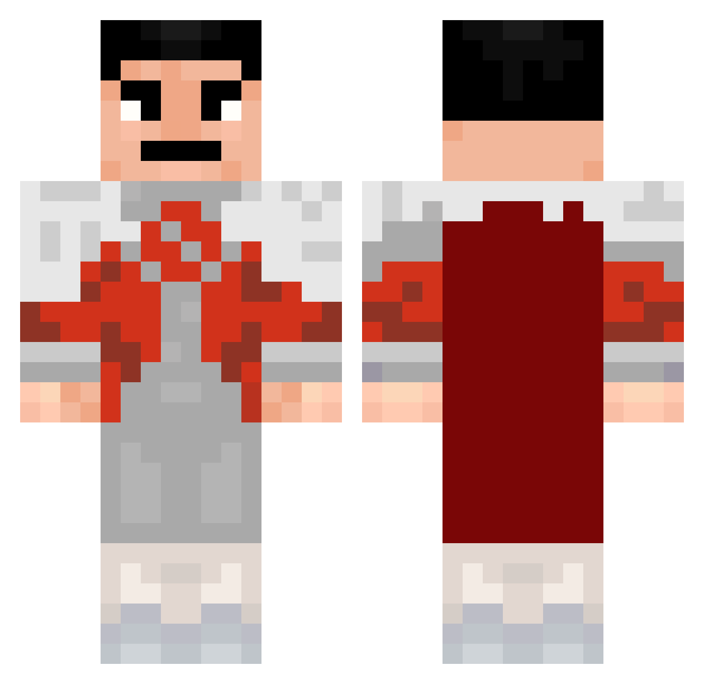 grifin6890 Minecraft skin, front and back view
