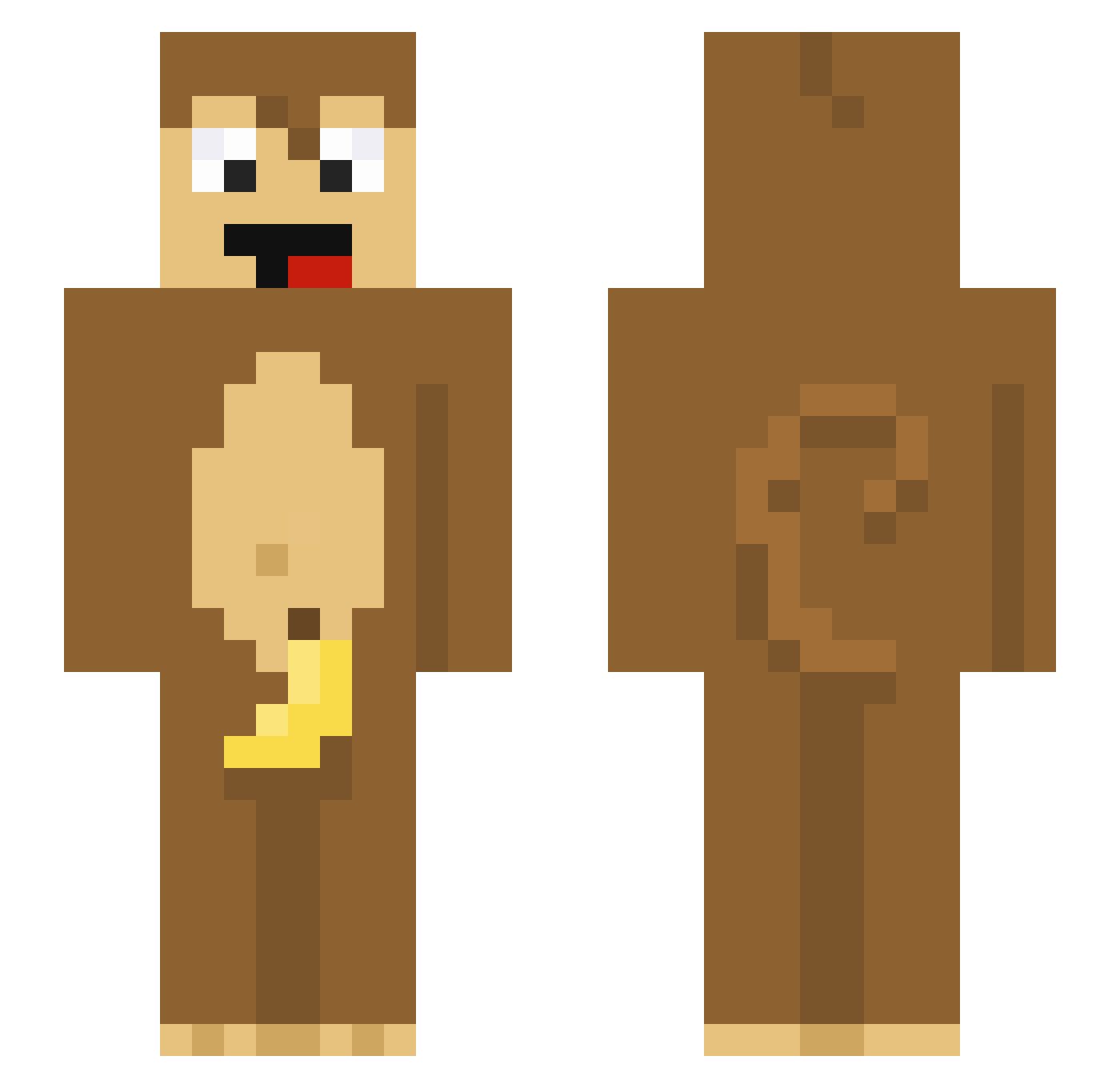 zMaracuja Minecraft skin, front and back view
