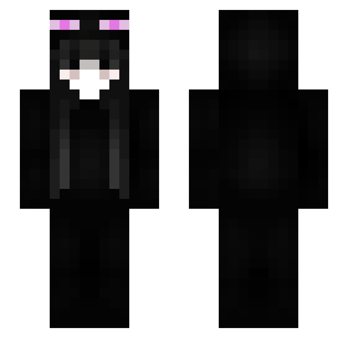 powerlineValley Minecraft skin, front and back view
