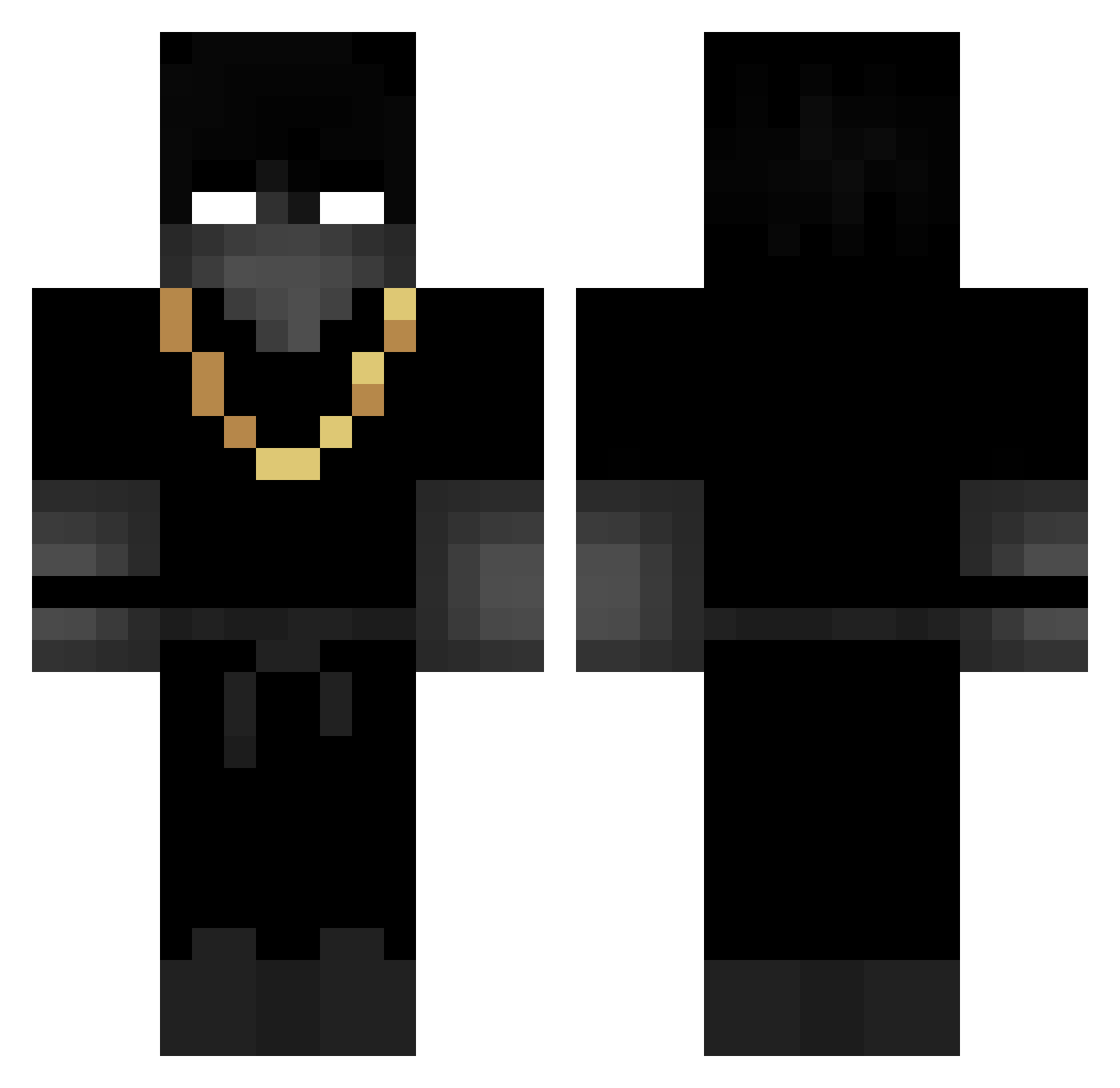 Xover_ Minecraft skin, front and back view