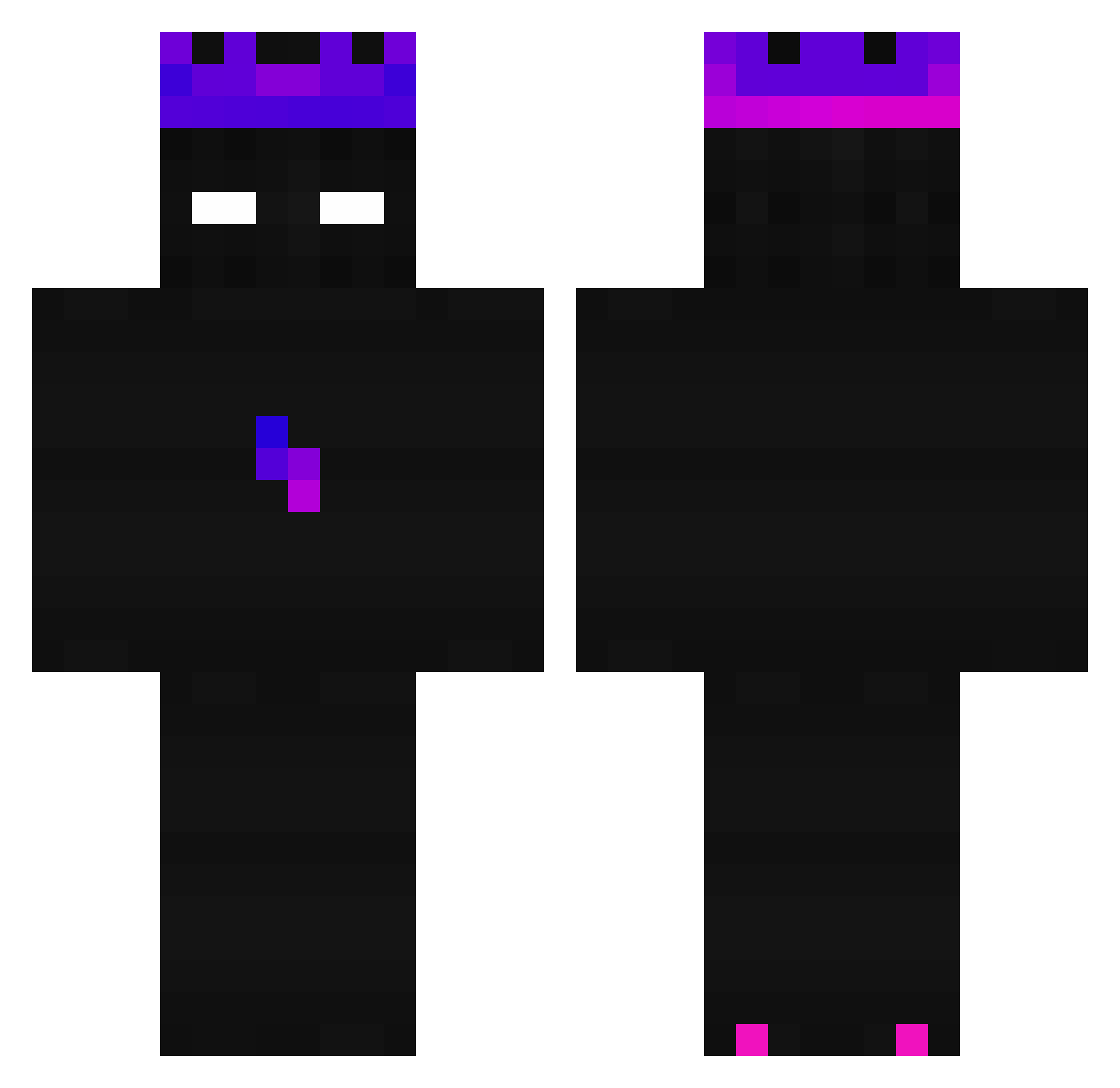 KUBAA88 Minecraft skin, front and back view