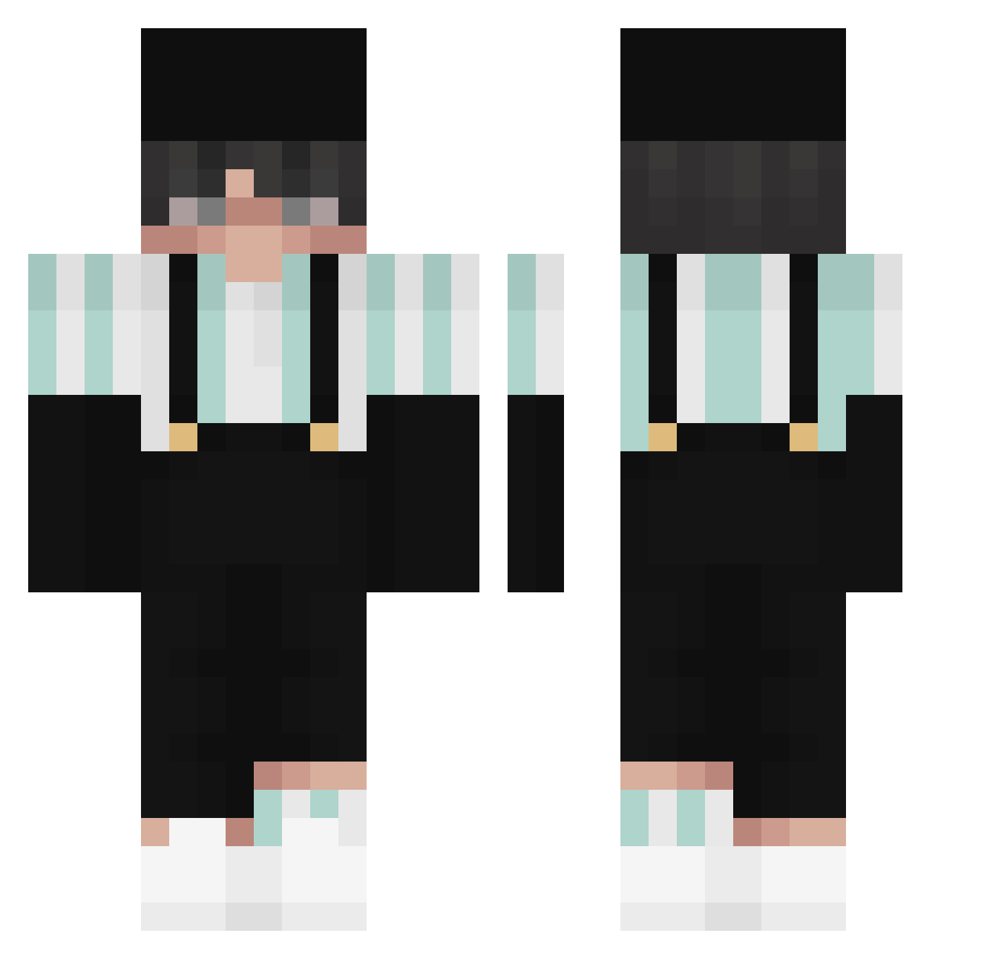 SkySlayerAdmin Minecraft skin, front and back view
