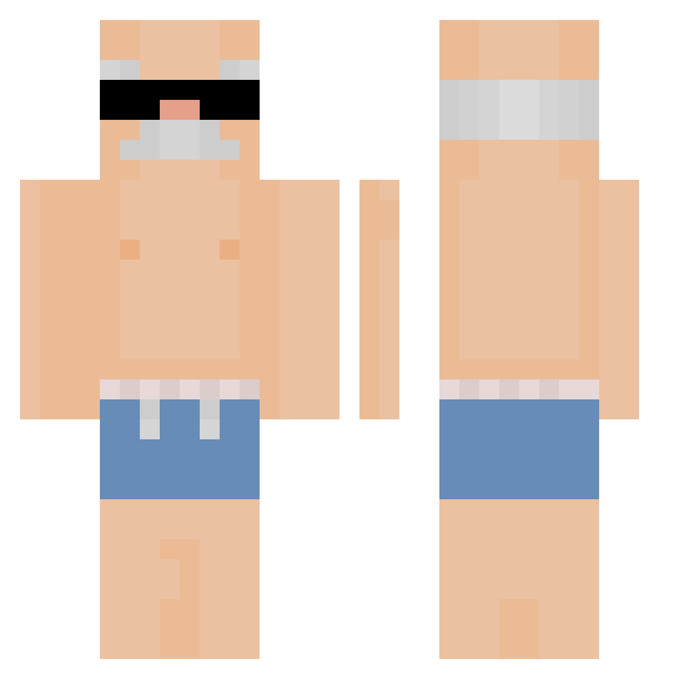 Emeryt_sztos Minecraft skin, front and back view
