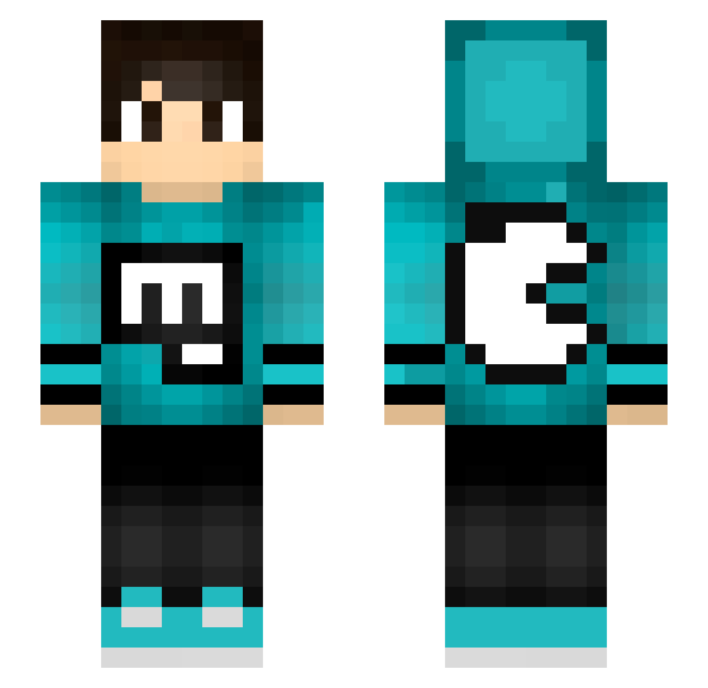 MirynCWB Minecraft skin, front and back view