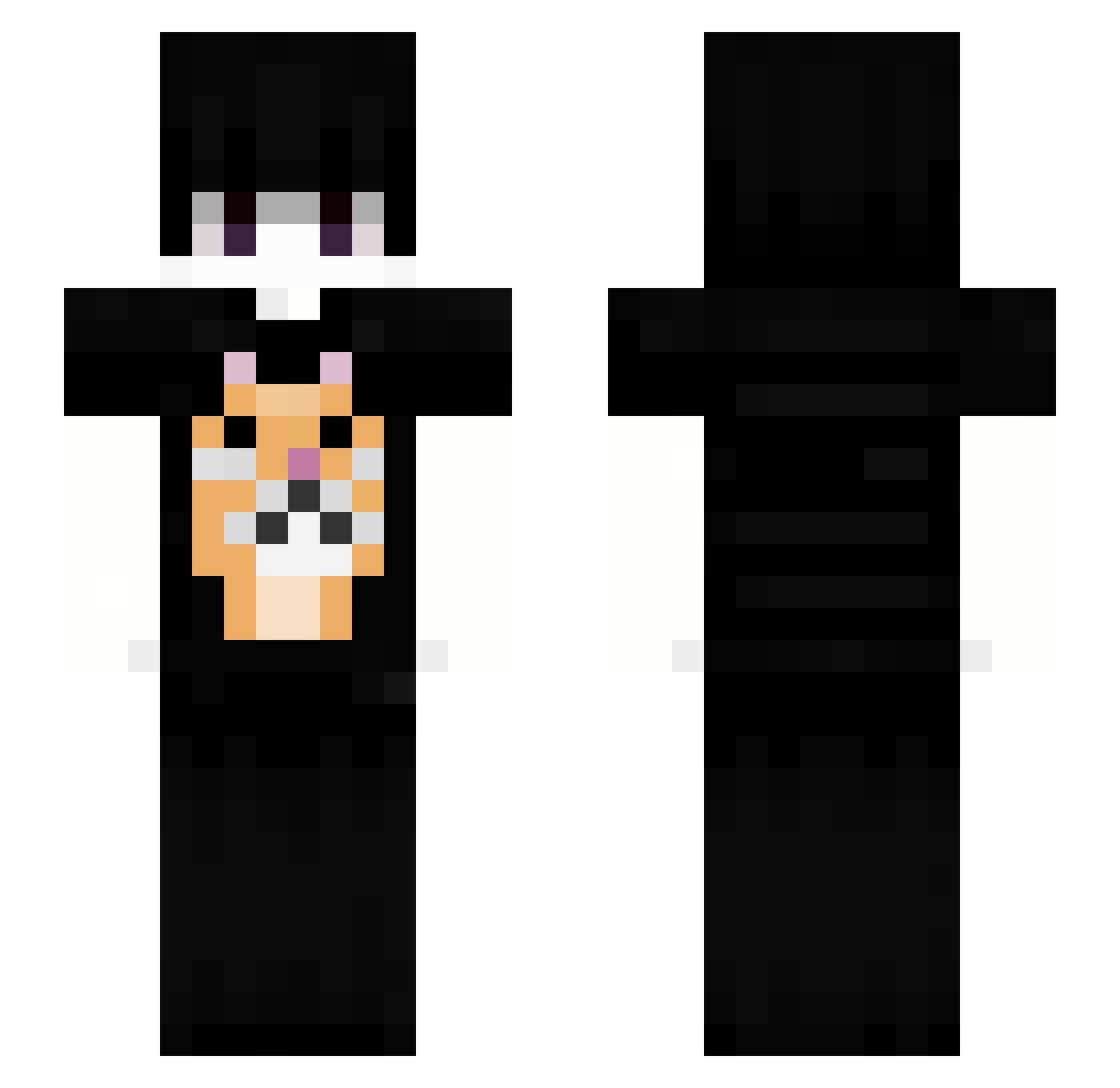 JaydenMerc7 Minecraft skin, front and back view