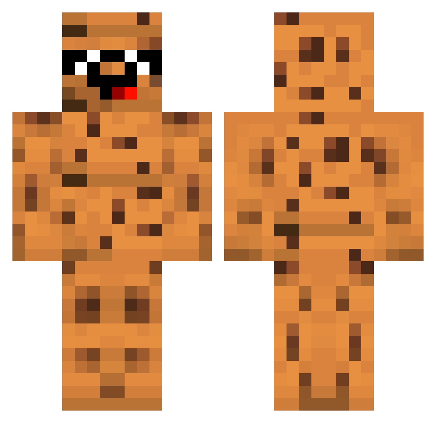 cookie_150 Minecraft skin, front and back view