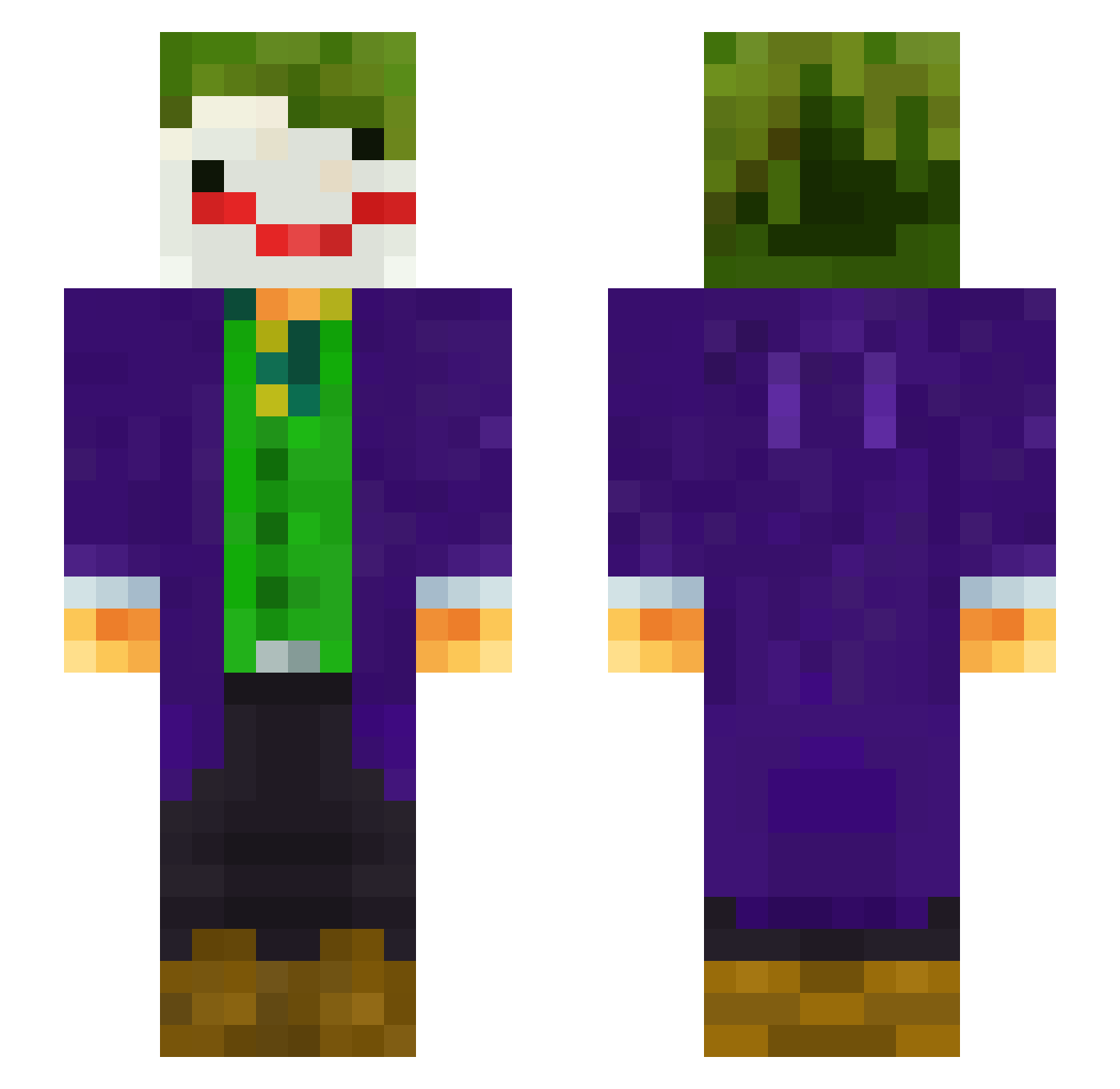 kap10_0 Minecraft skin, front and back view
