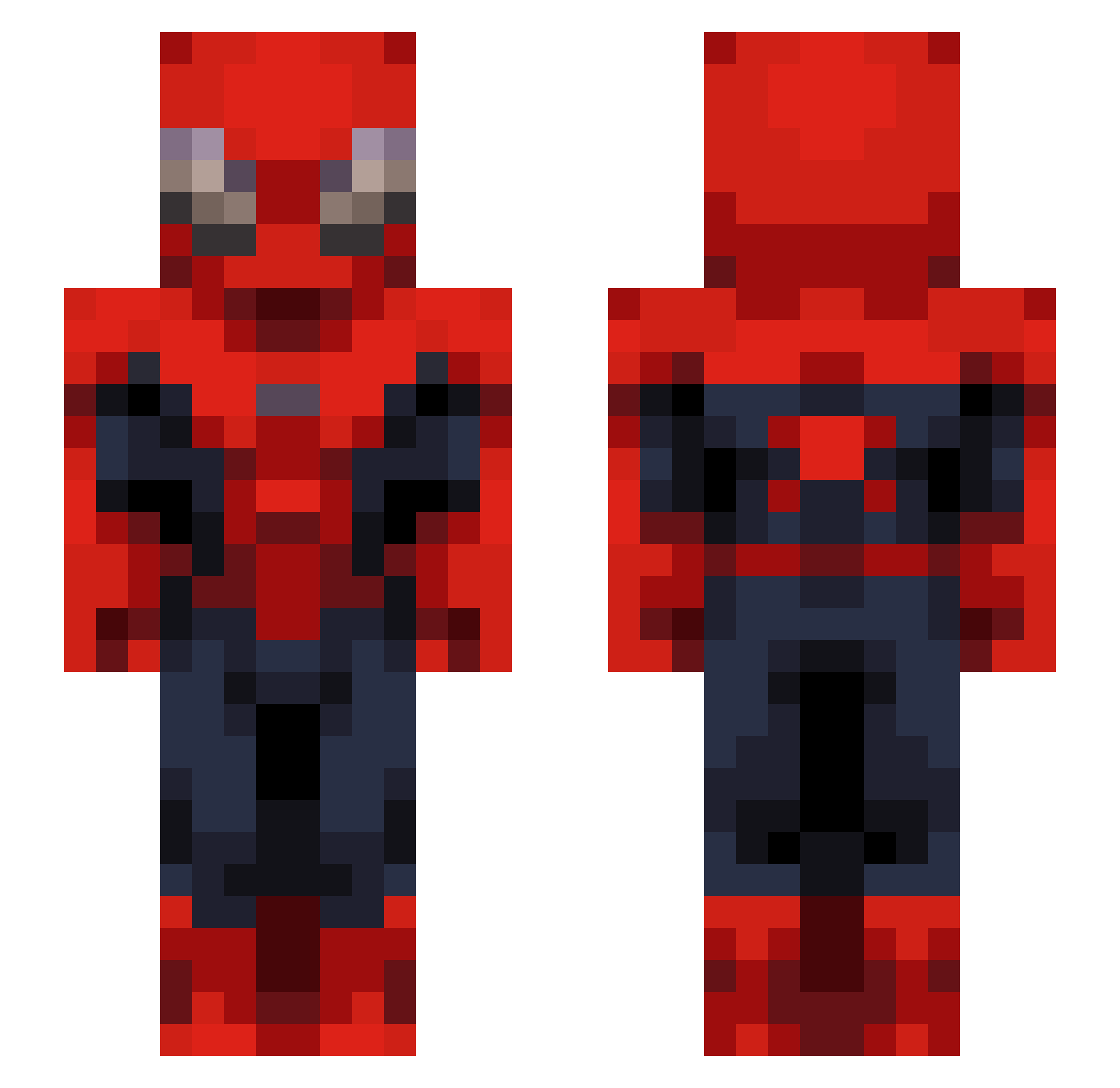 CangLen Minecraft skin, front and back view