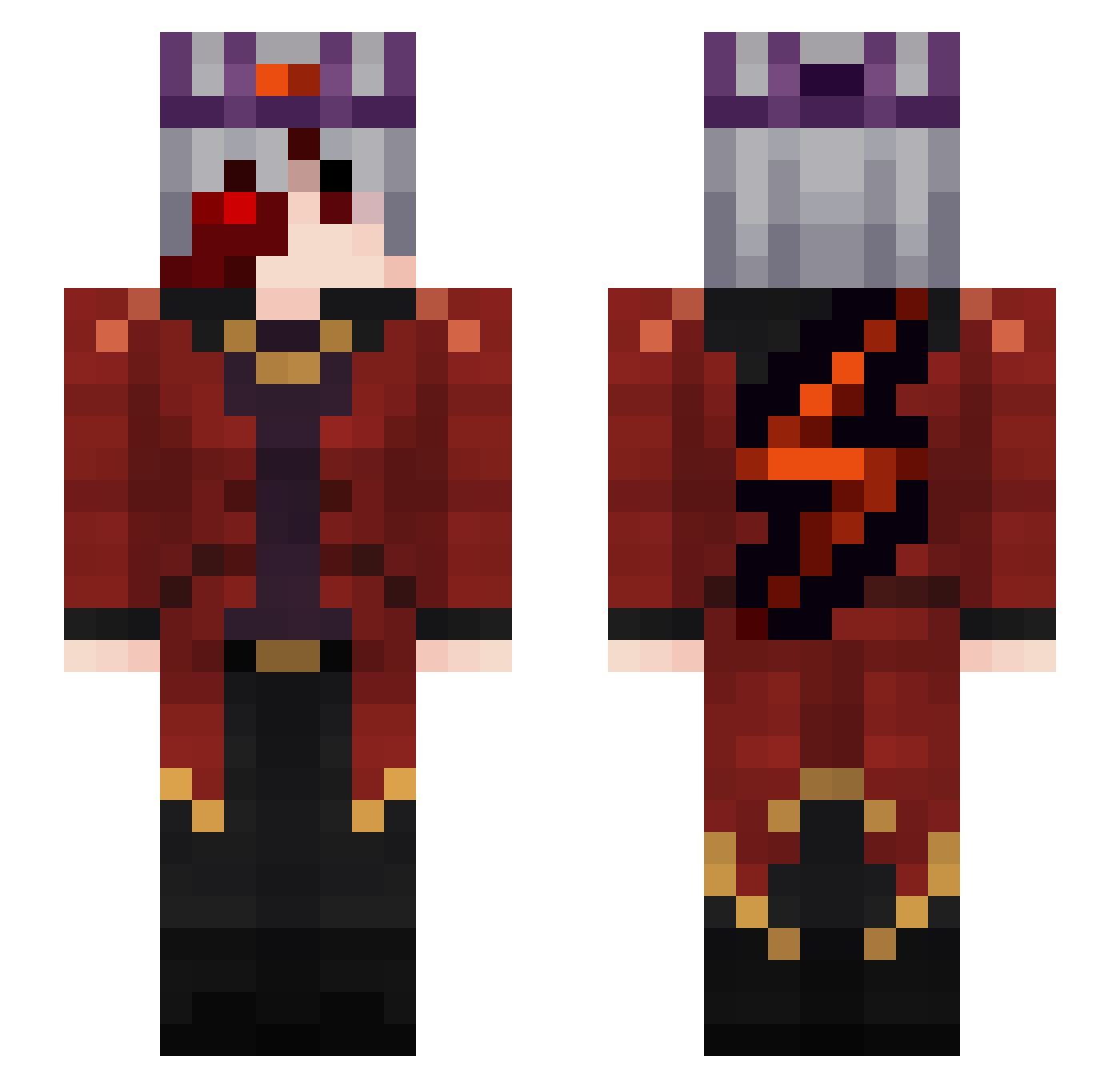 _voidspire_ Minecraft skin, front and back view
