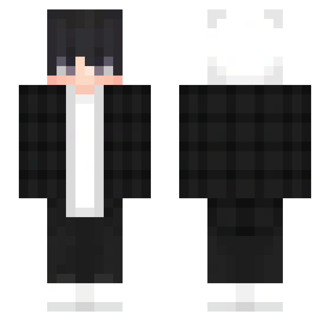 ZYB3329 Minecraft skin, front and back view