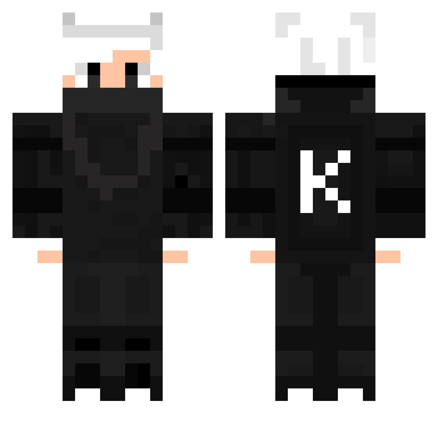 kd_gaming2 Minecraft skin, front and back view