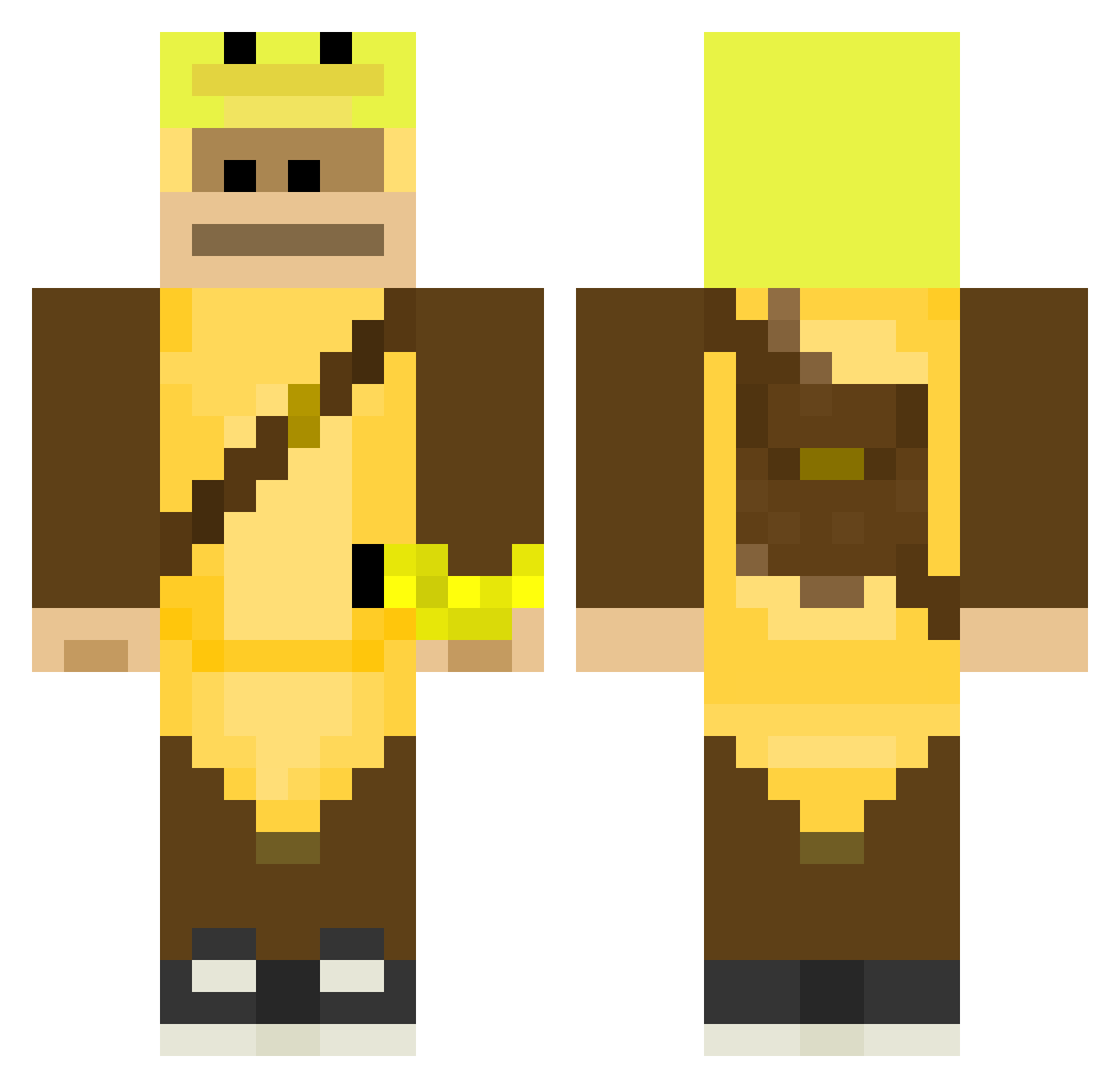 Capt_Cicada Minecraft skin, front and back view