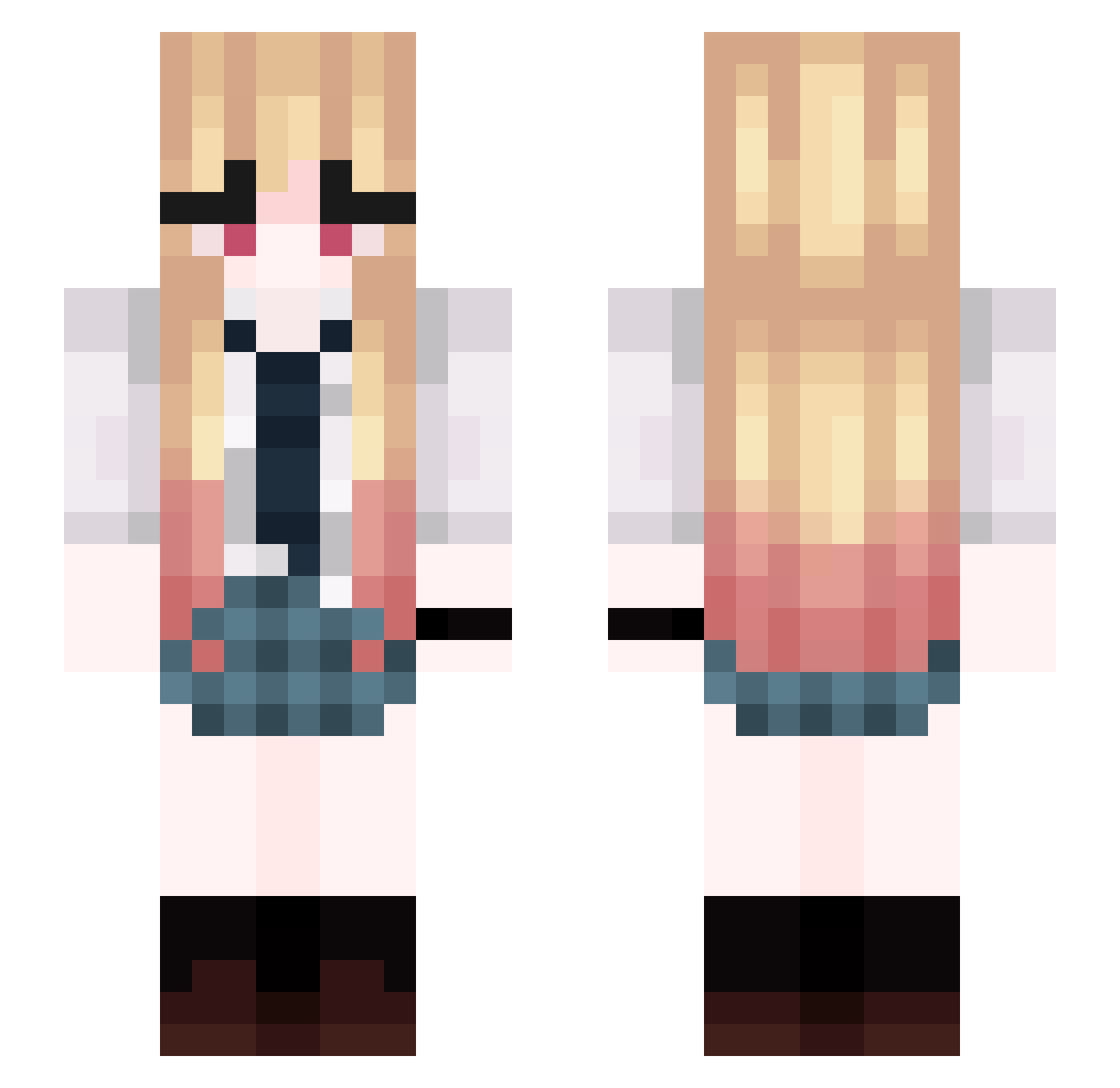 MaracujaAmarelo Minecraft skin, front and back view