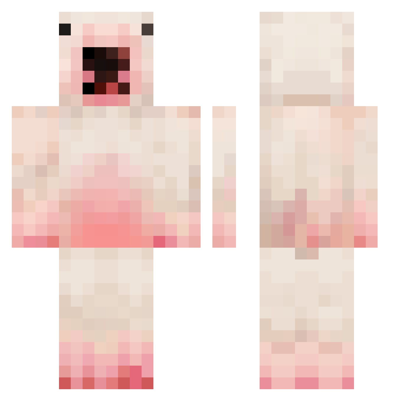 TeodorV Minecraft skin, front and back view