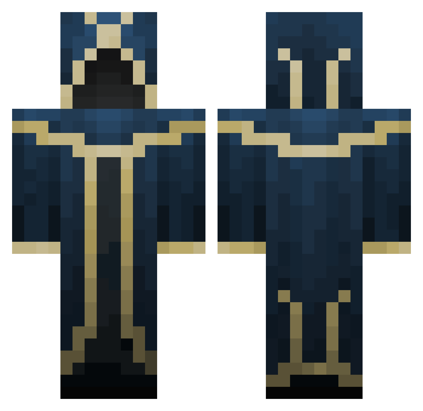 Innerdevil62791 Minecraft skin, front and back view