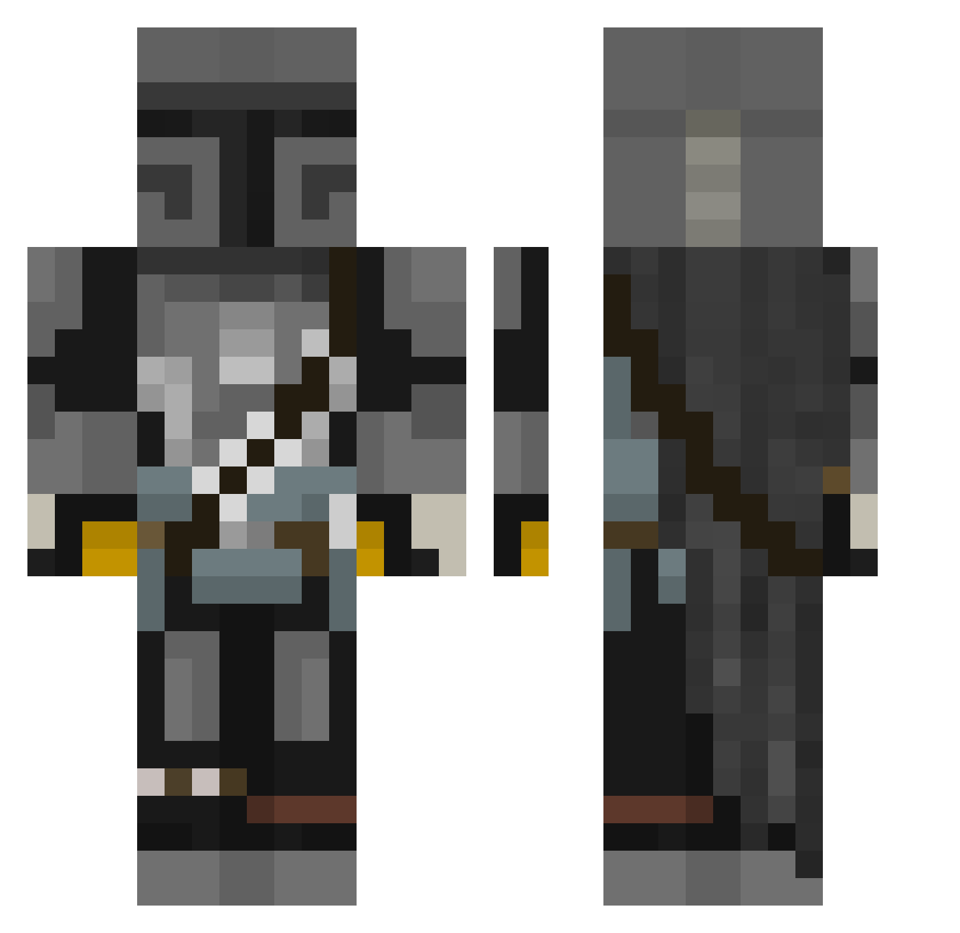 0kami_ Minecraft skin, front and back view