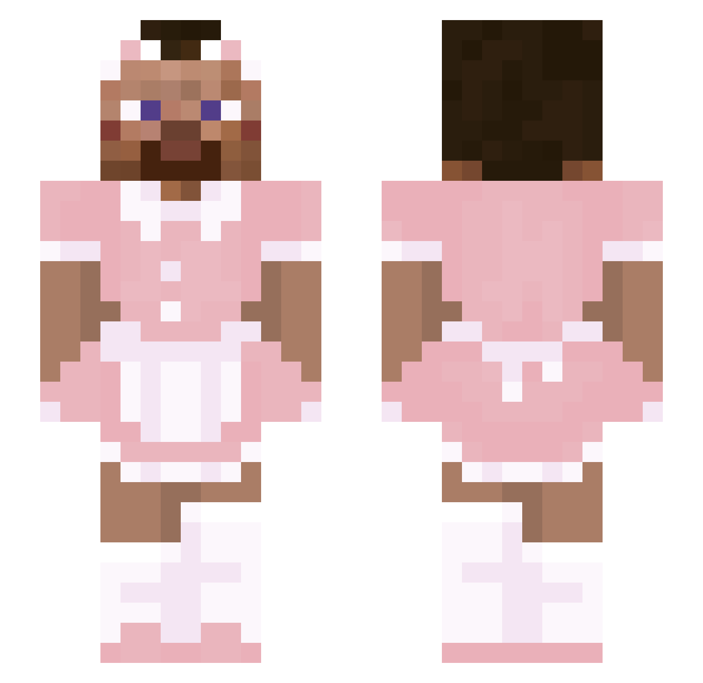 mattiex21 Minecraft skin, front and back view