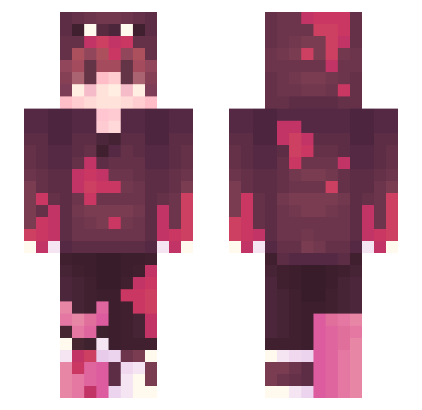 rb30dett Minecraft skin, front and back view