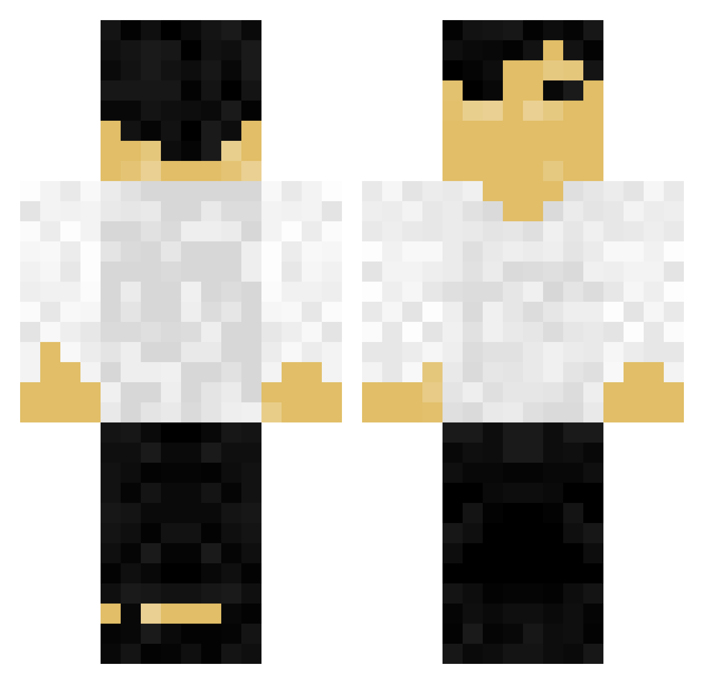YDC_yeetmabn Minecraft skin, front and back view