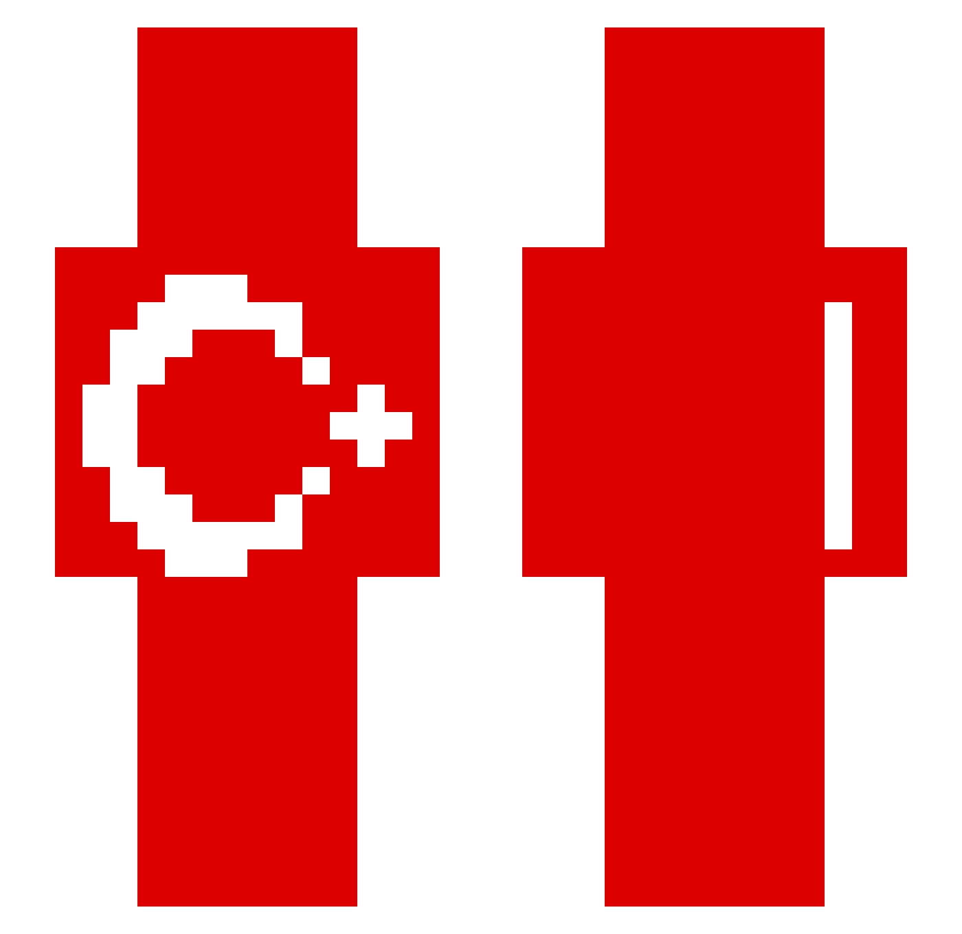 tamarzinho Minecraft skin, front and back view