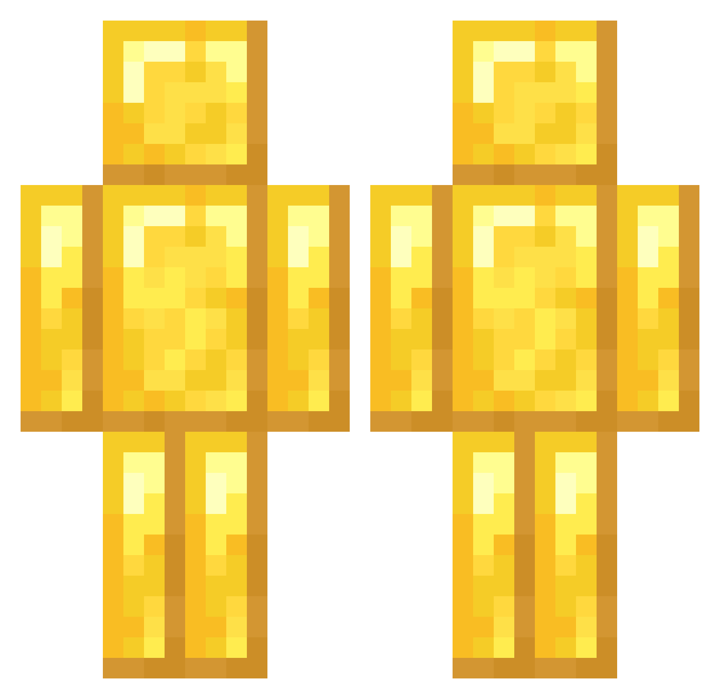 Winkytwt Minecraft skin, front and back view