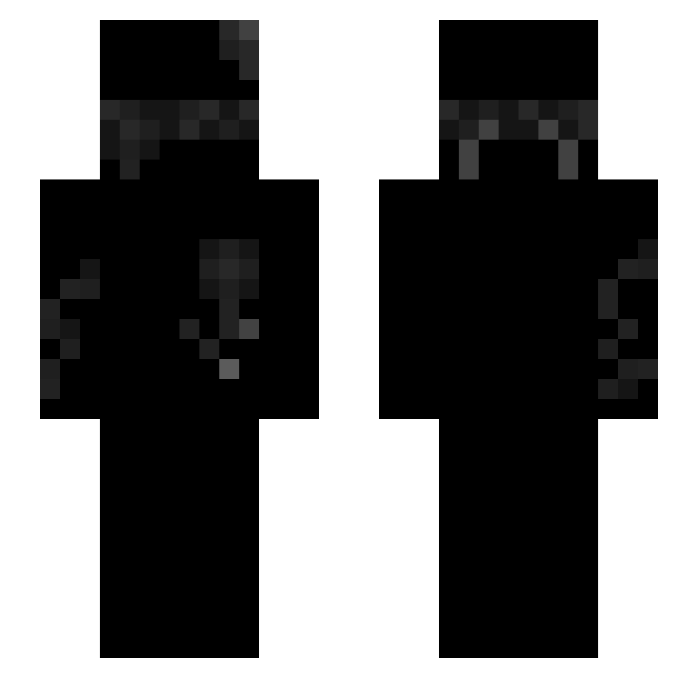 Seefbridge Minecraft skin, front and back view