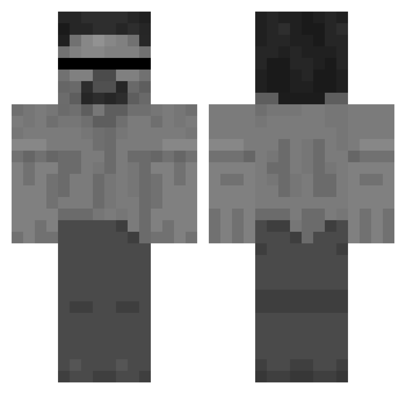 ScotchKhun Minecraft skin, front and back view