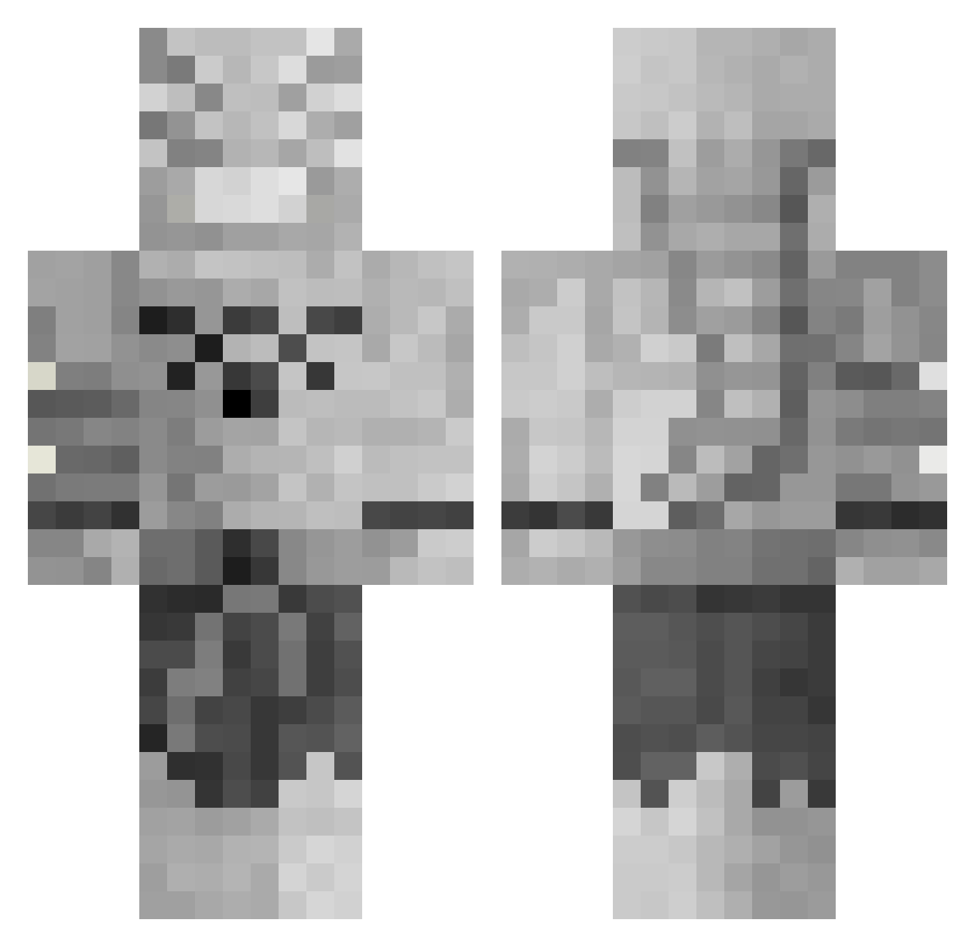 RICARDOMILOS2000 Minecraft skin, front and back view