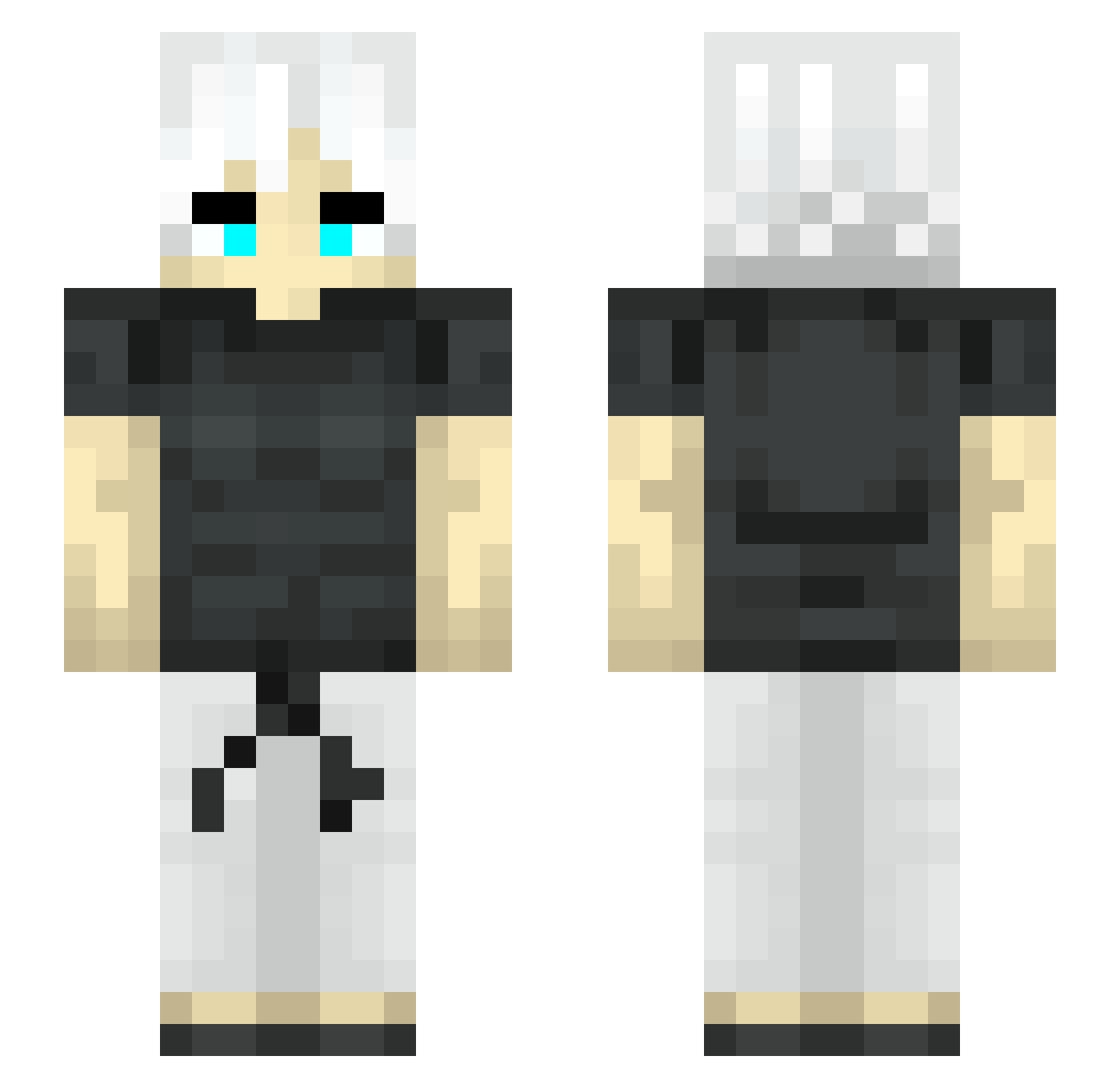 PADUCK15 Minecraft skin, front and back view