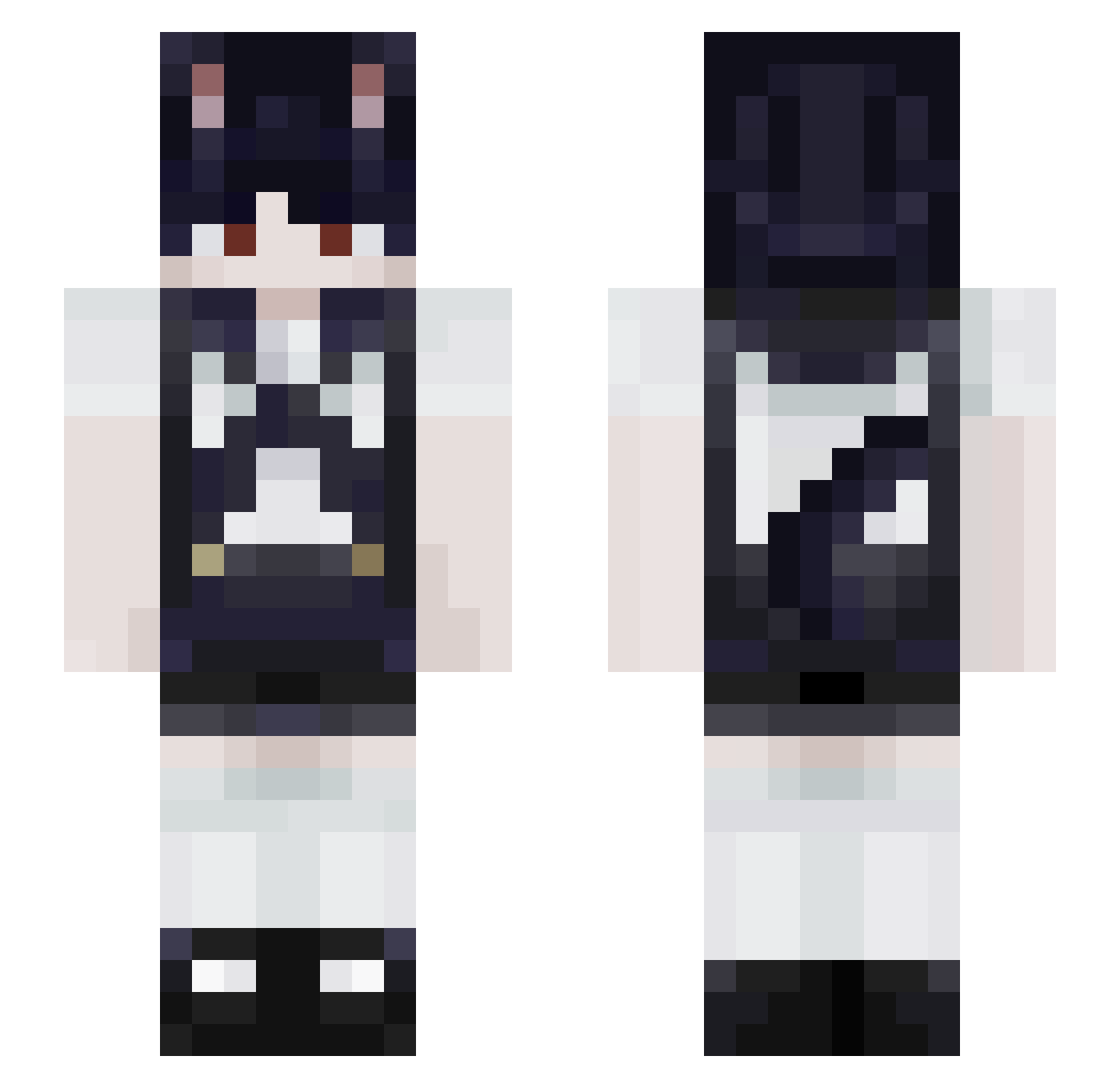 stefinugget Minecraft skin, front and back view