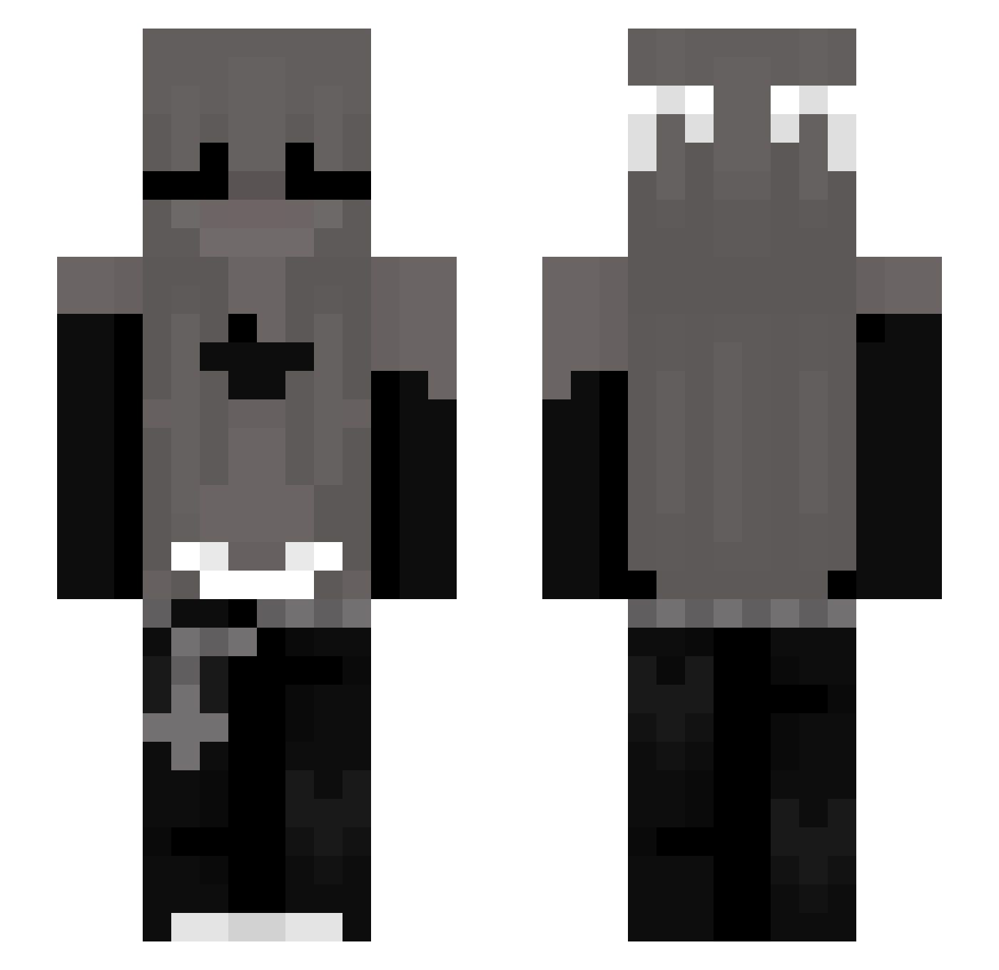 wix123404 Minecraft skin, front and back view