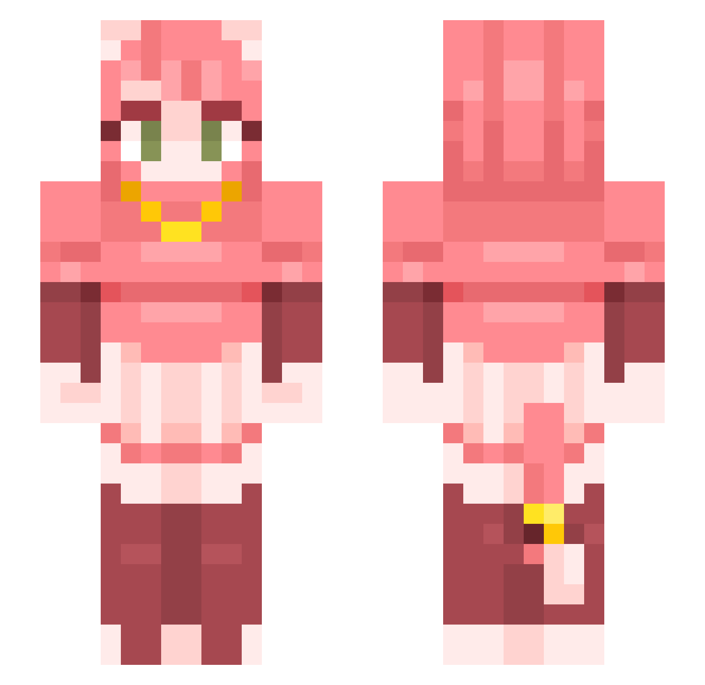 s4ilormango Minecraft skin, front and back view