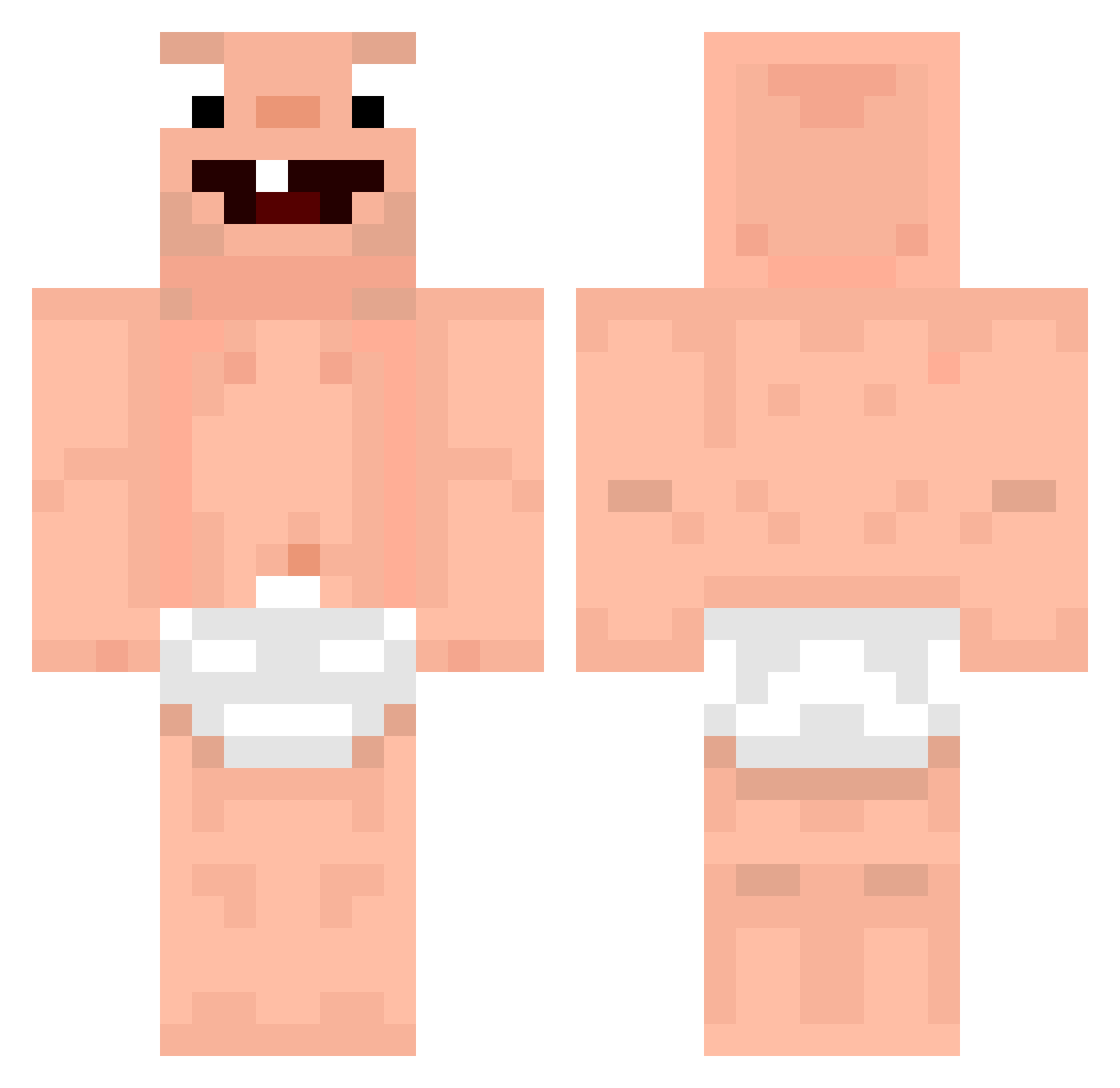 smiler0_o Minecraft skin, front and back view