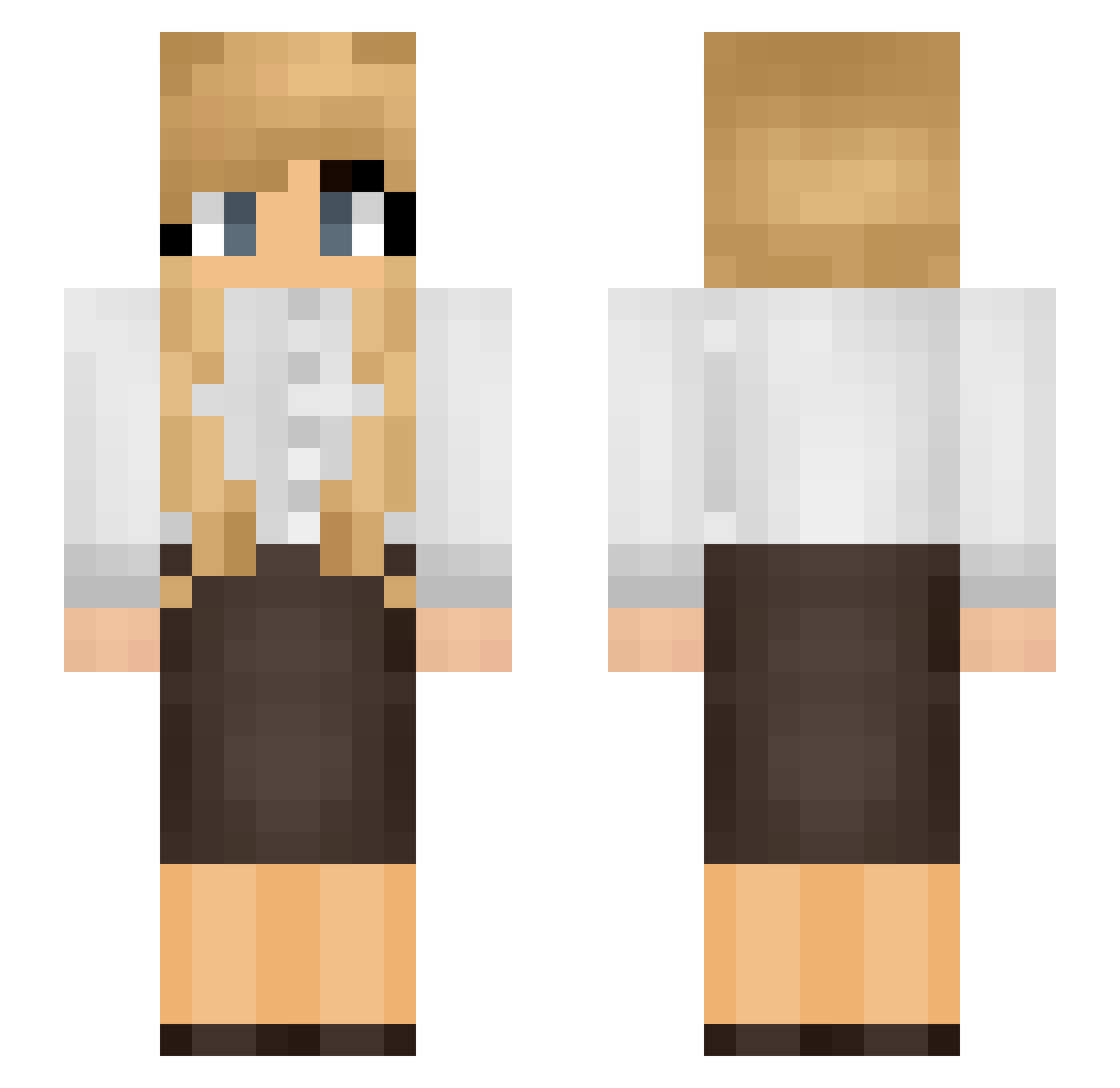 Ivanneth1992 Minecraft skin, front and back view