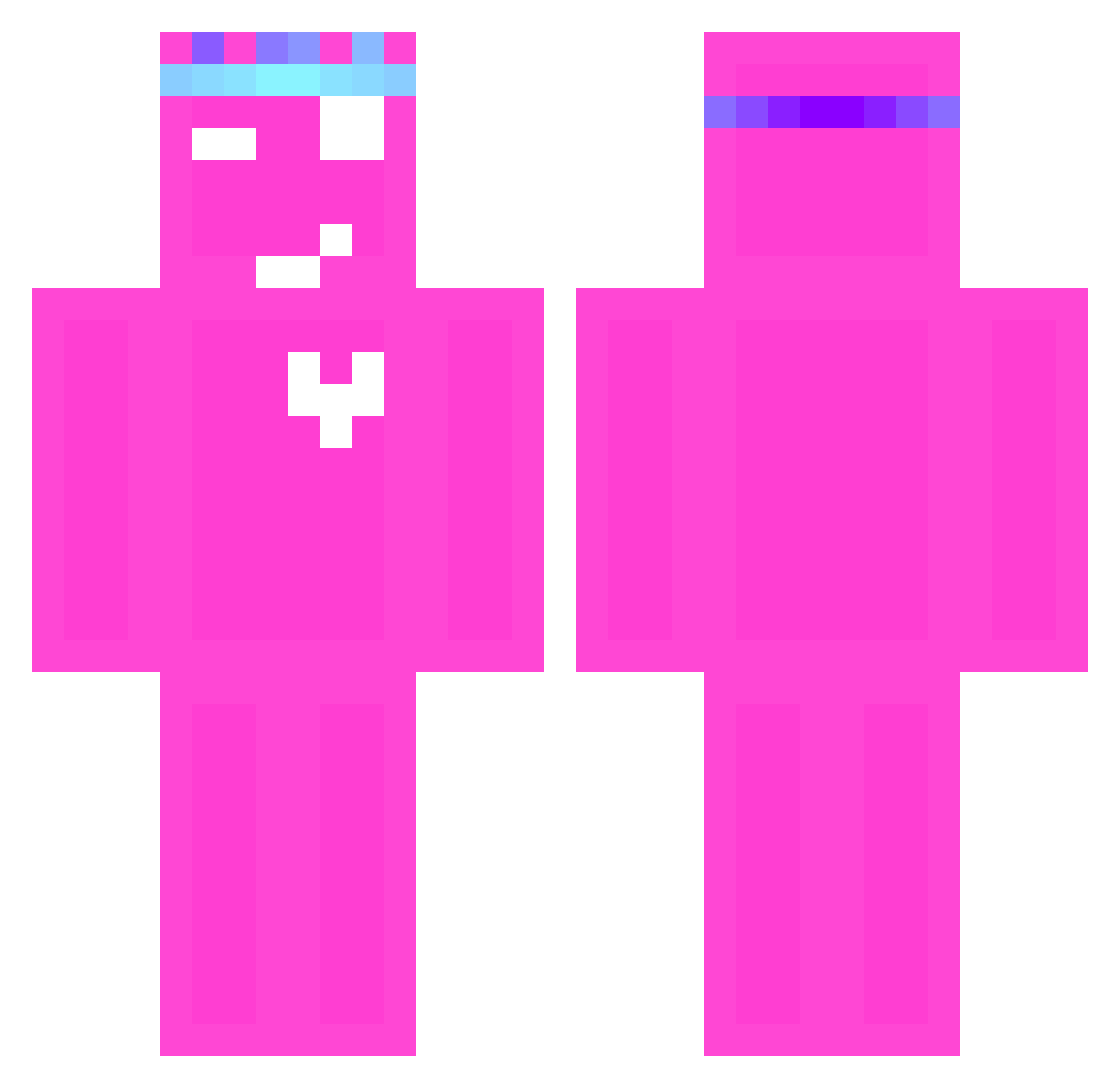TheREALFisho Minecraft skin, front and back view