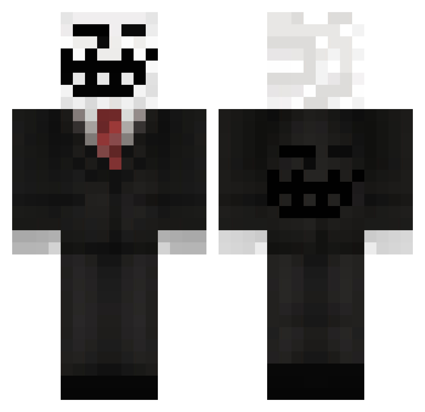 ElacelohaceMC Minecraft skin, front and back view