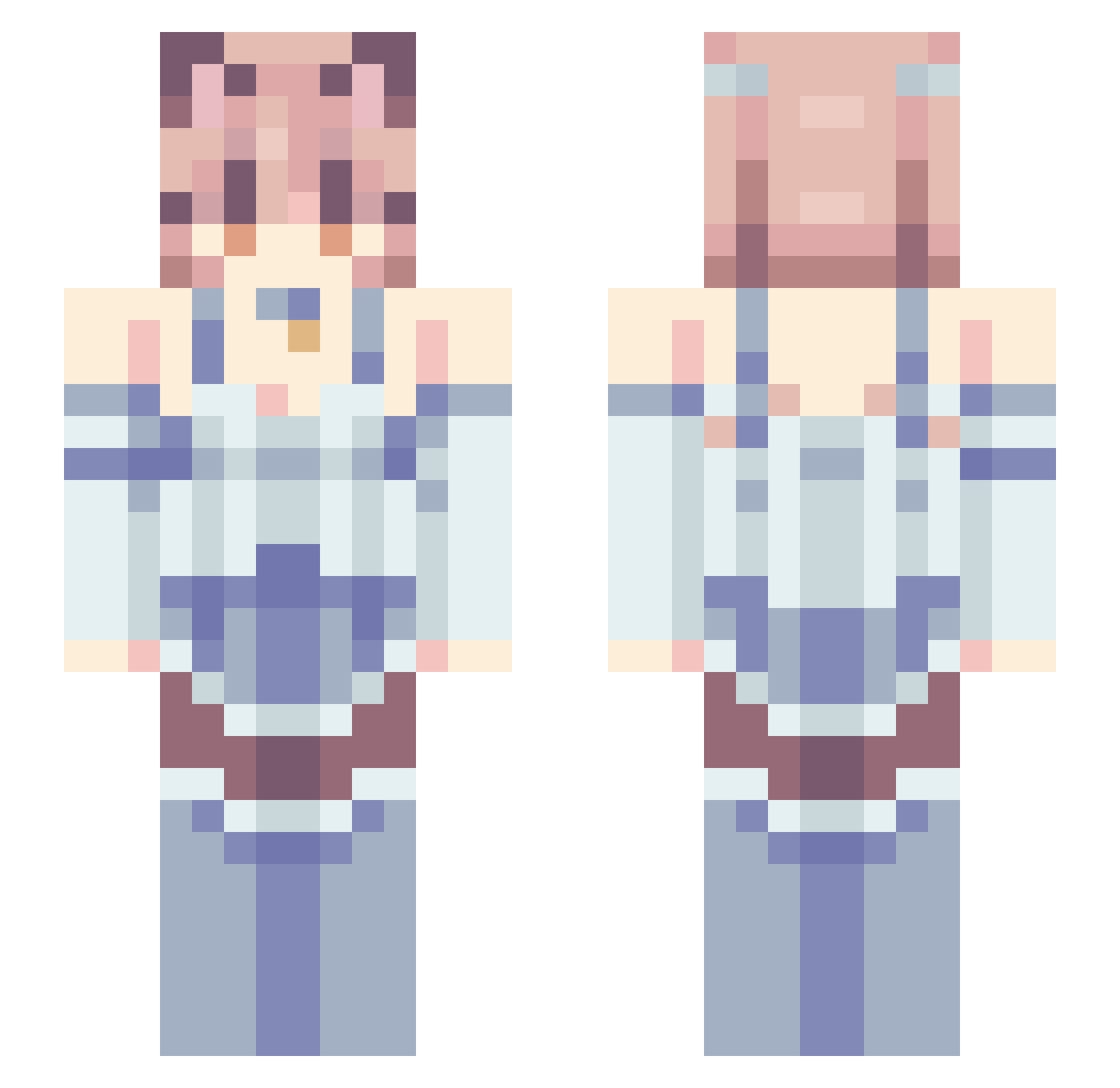 xenozxc8912 Minecraft skin, front and back view