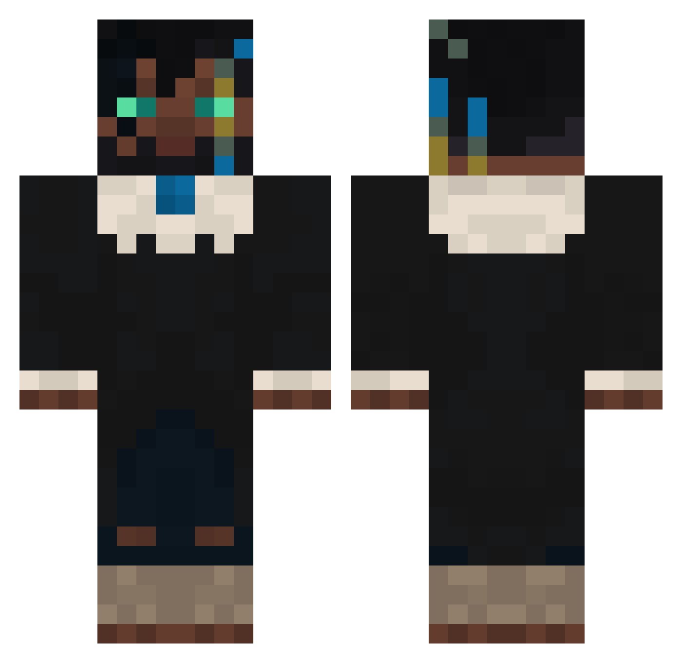 MovTom_ Minecraft skin, front and back view