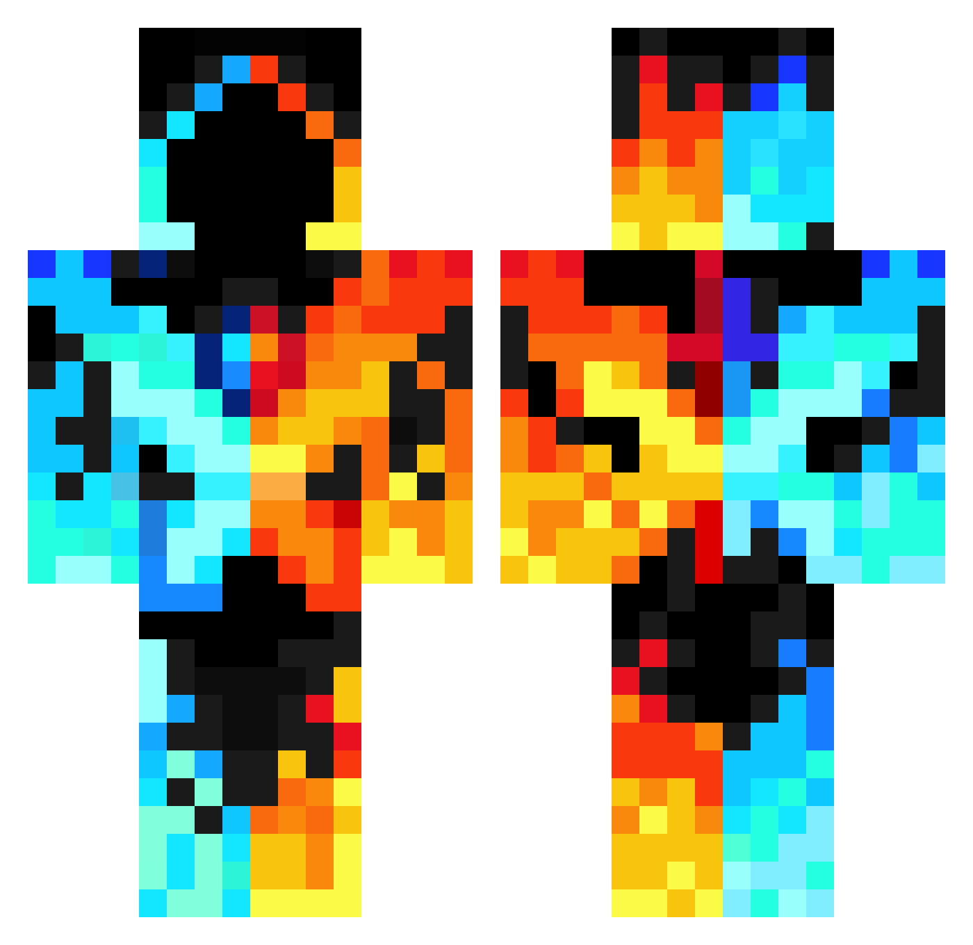 xXM2007Xx Minecraft skin, front and back view