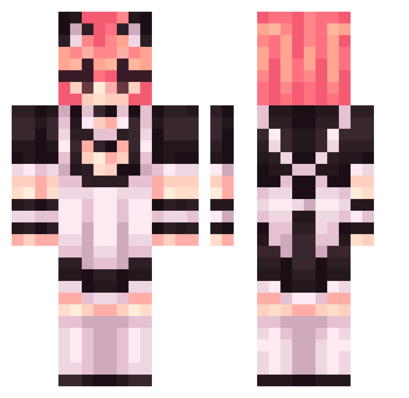 valterberglund Minecraft skin, front and back view