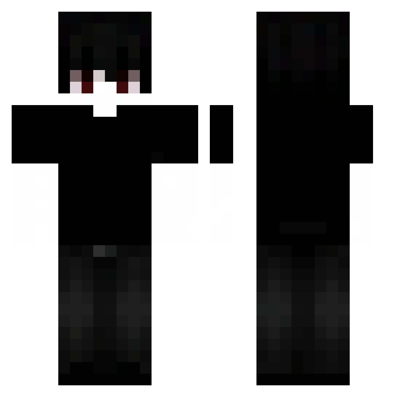MeisterShifu97 Minecraft skin, front and back view