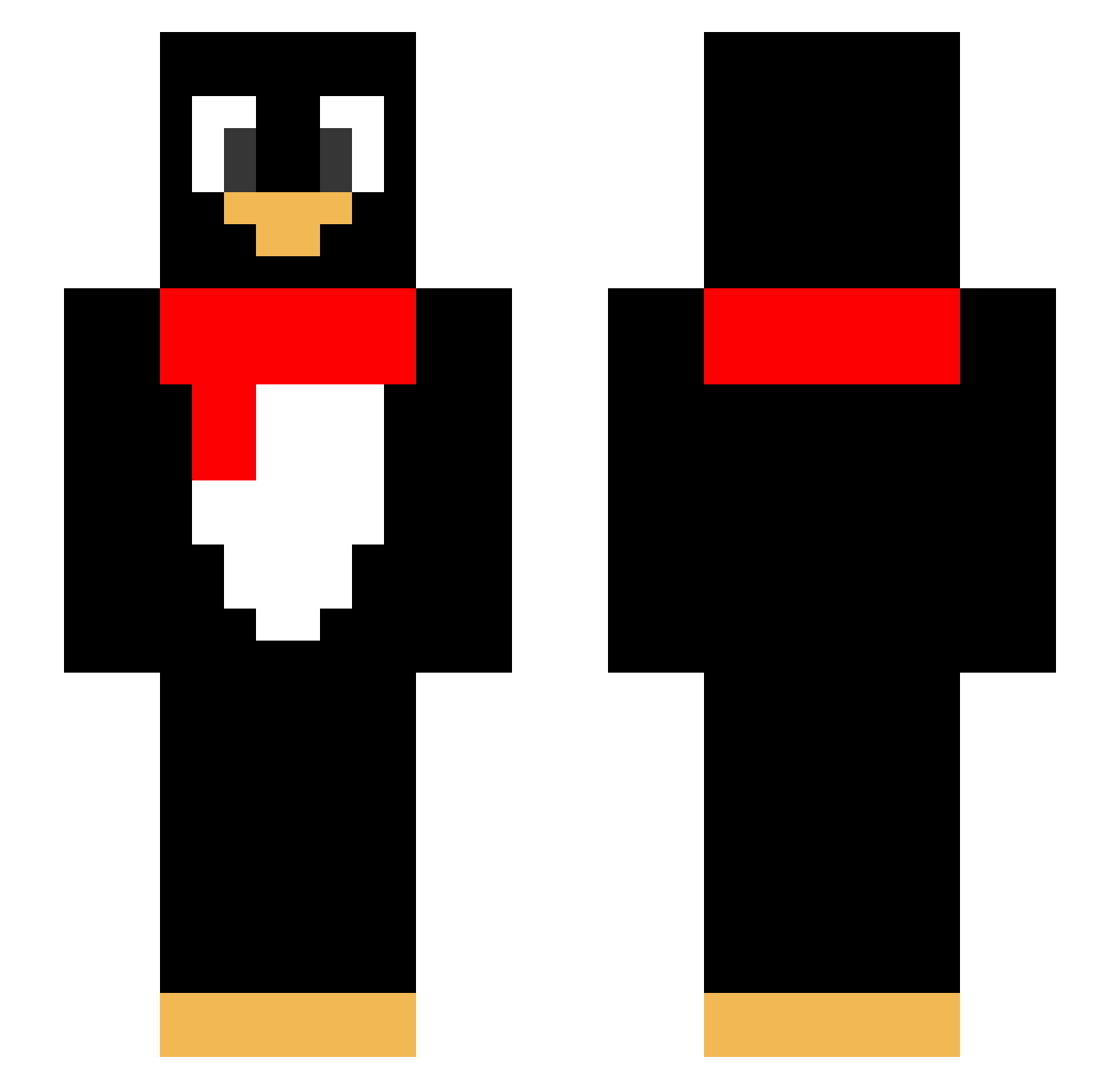 wruqw2sdf666 Minecraft skin, front and back view