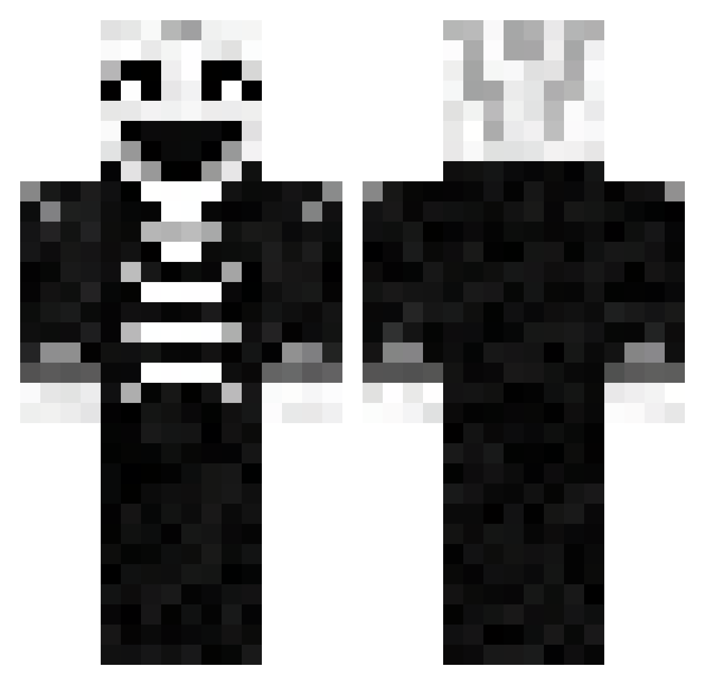 LapajgoO Minecraft skin, front and back view