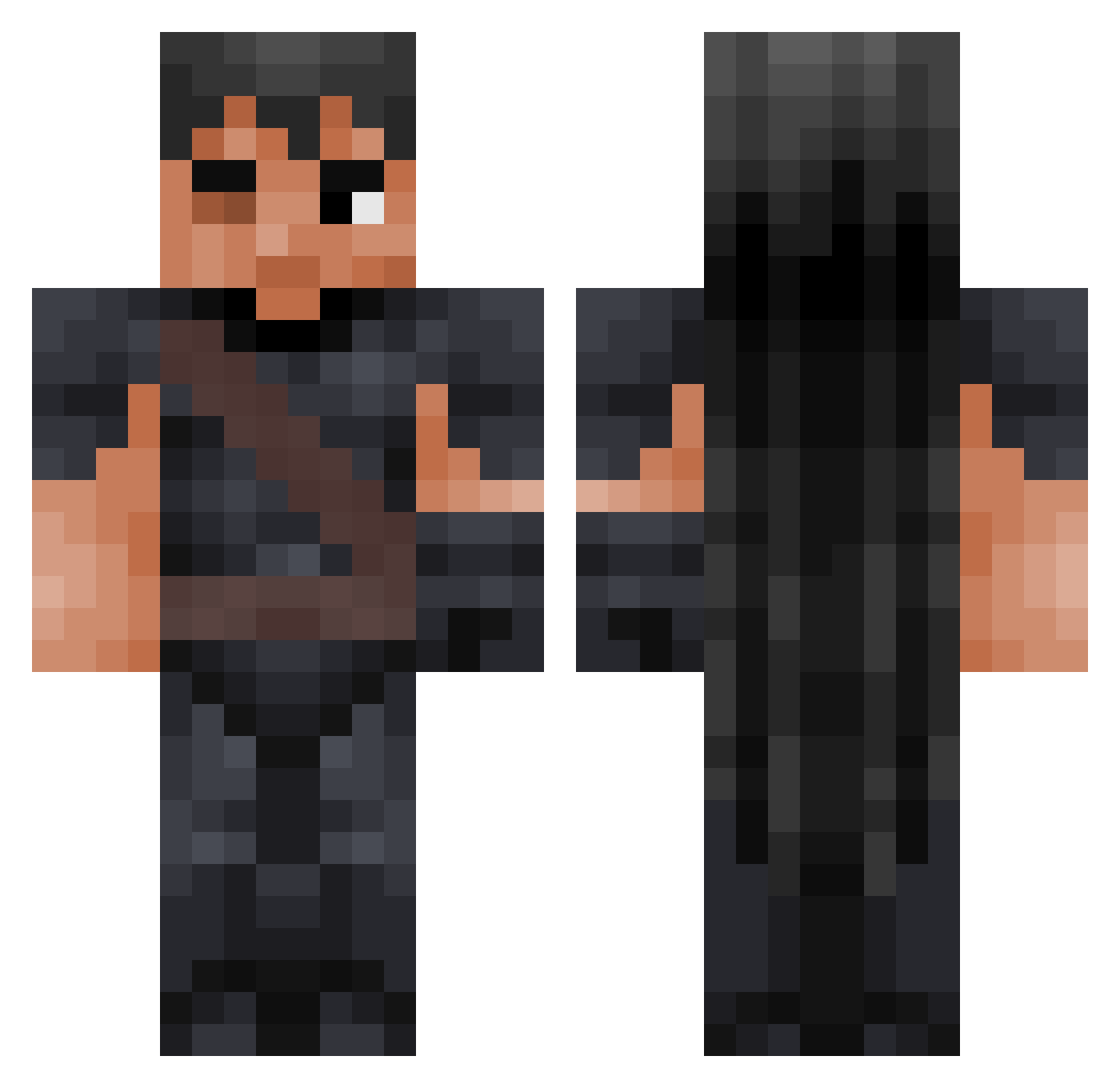__KyoJuro__ Minecraft skin, front and back view