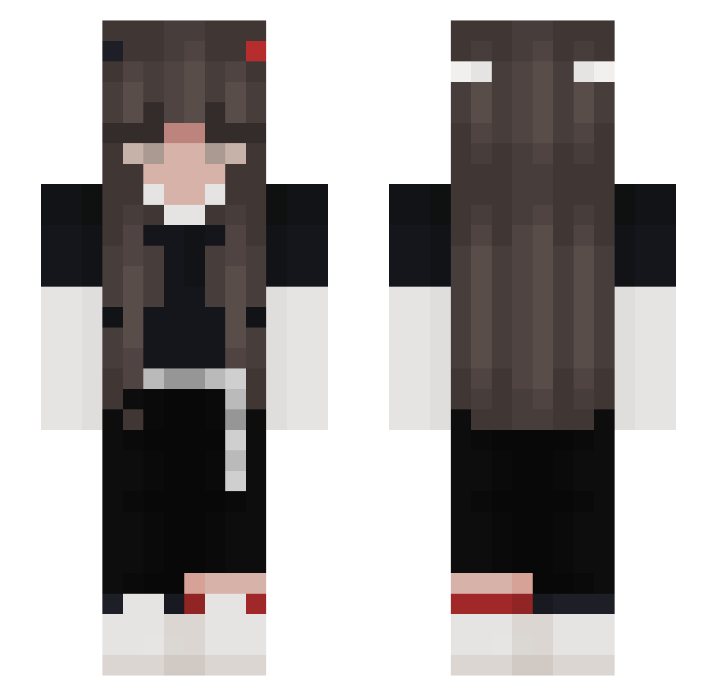 Brawo Minecraft skin, front and back view