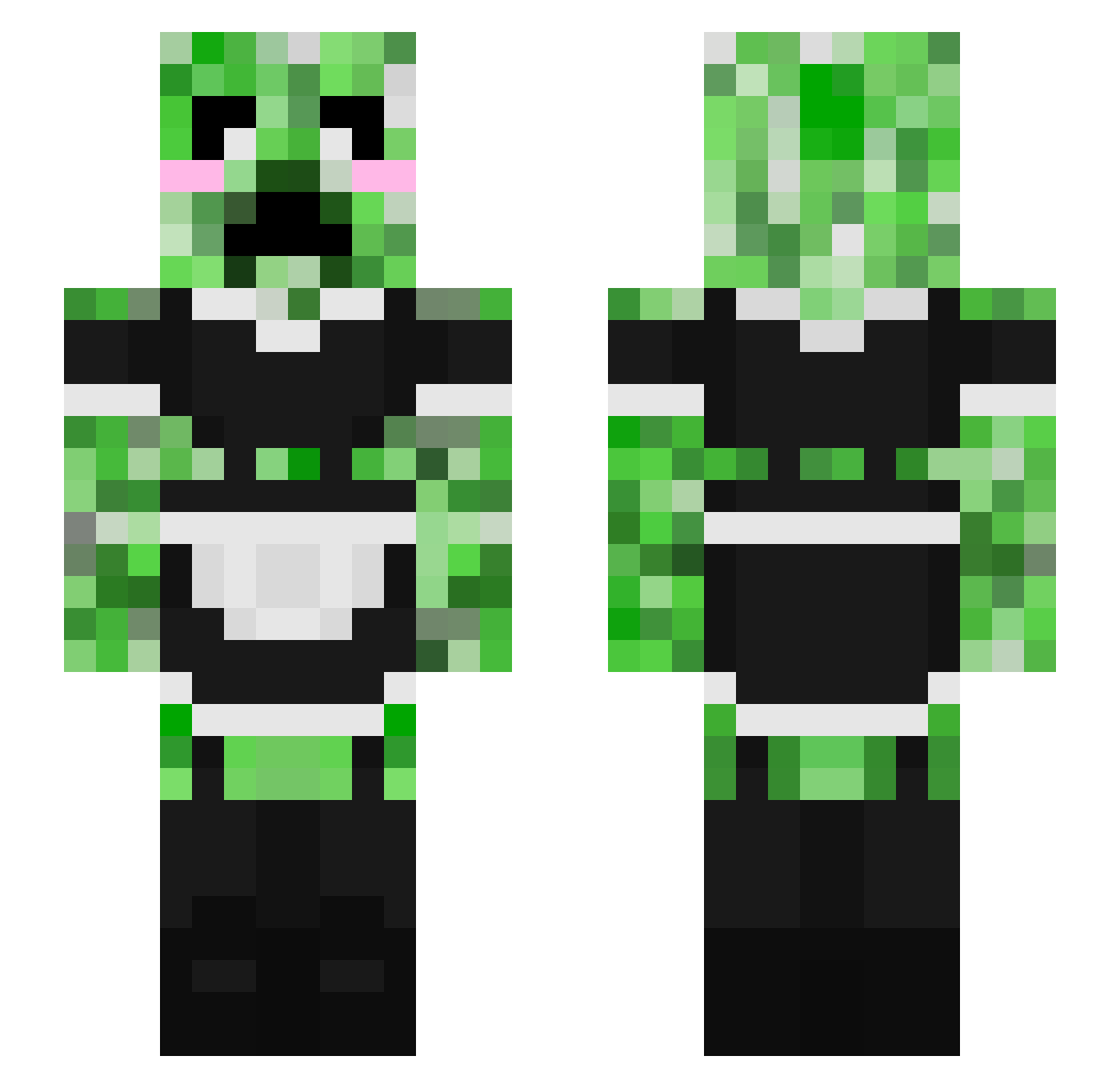 SPIDORA4OK Minecraft skin, front and back view