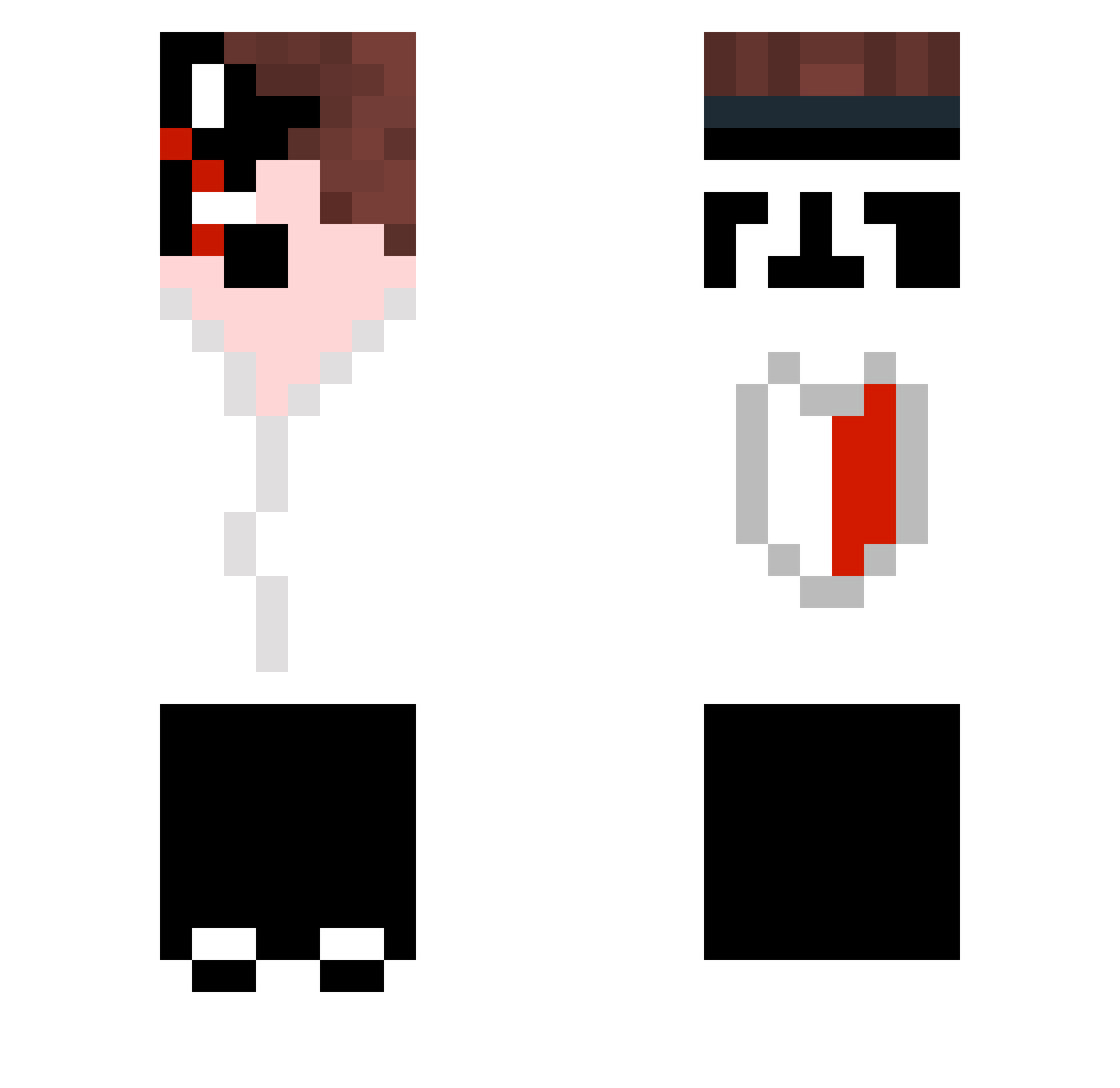 D4ark_Rynox Minecraft skin, front and back view