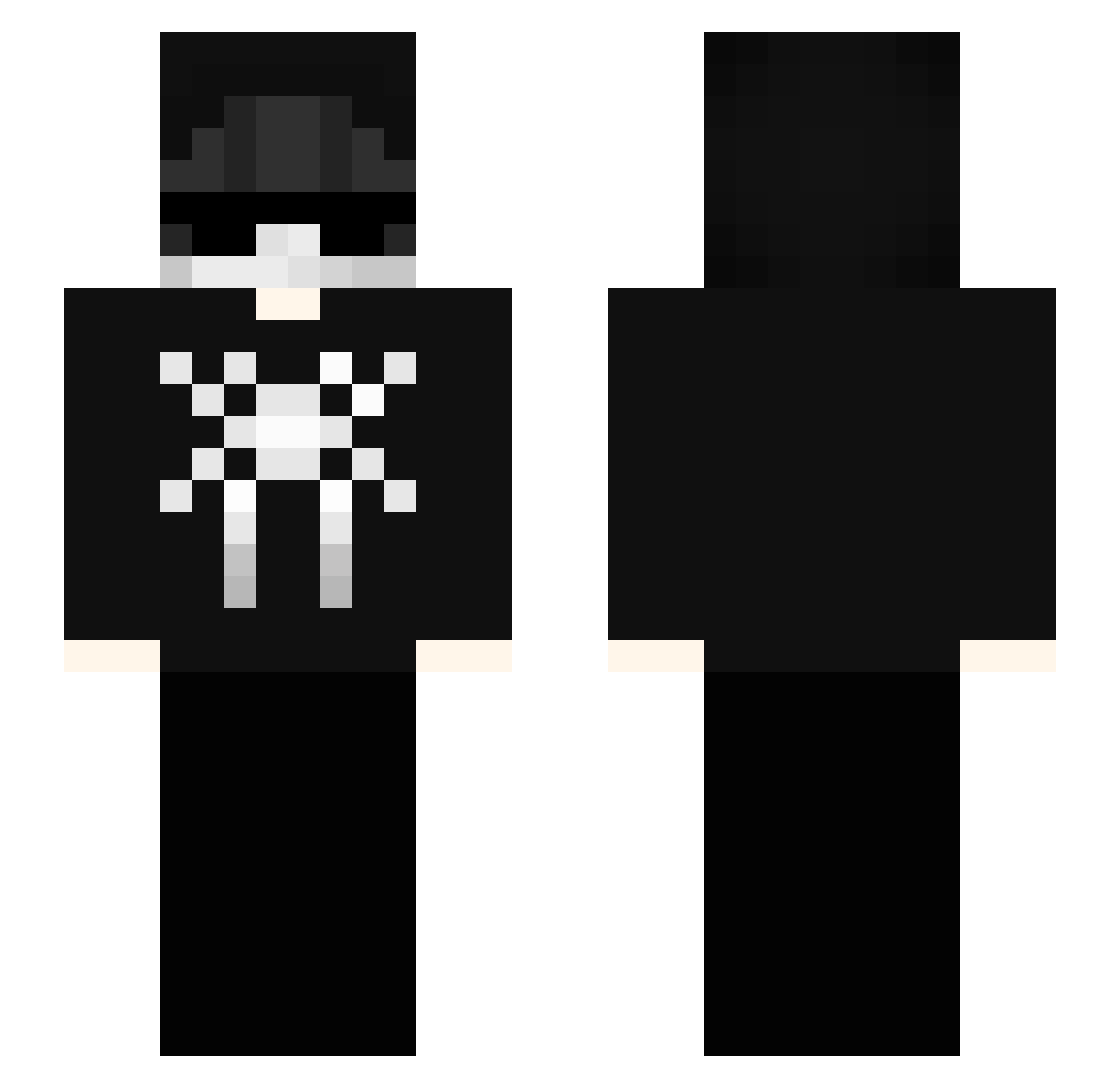 KevinnIwnl Minecraft skin, front and back view