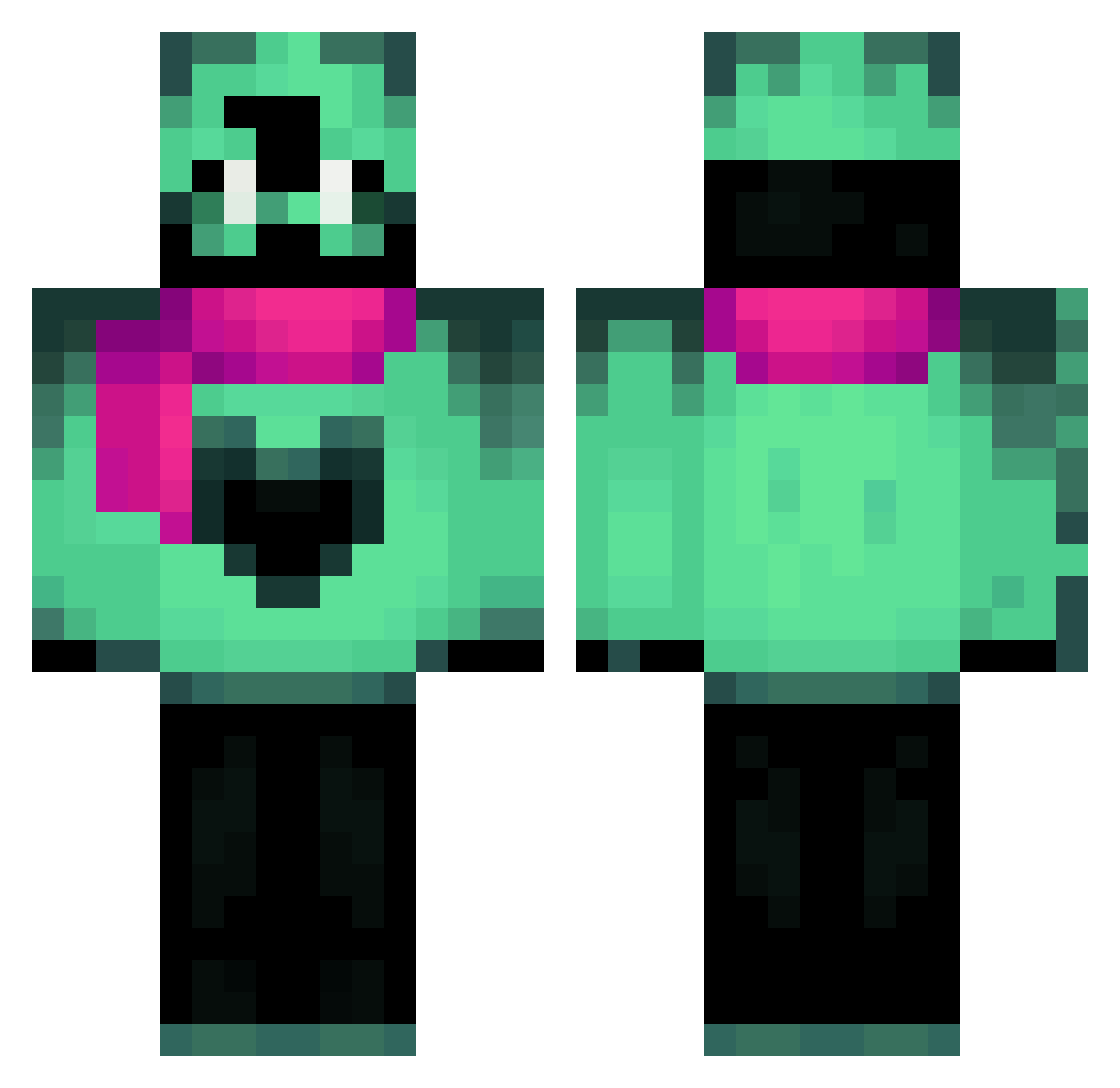 Gwiezdny_Kanczyl Minecraft skin, front and back view